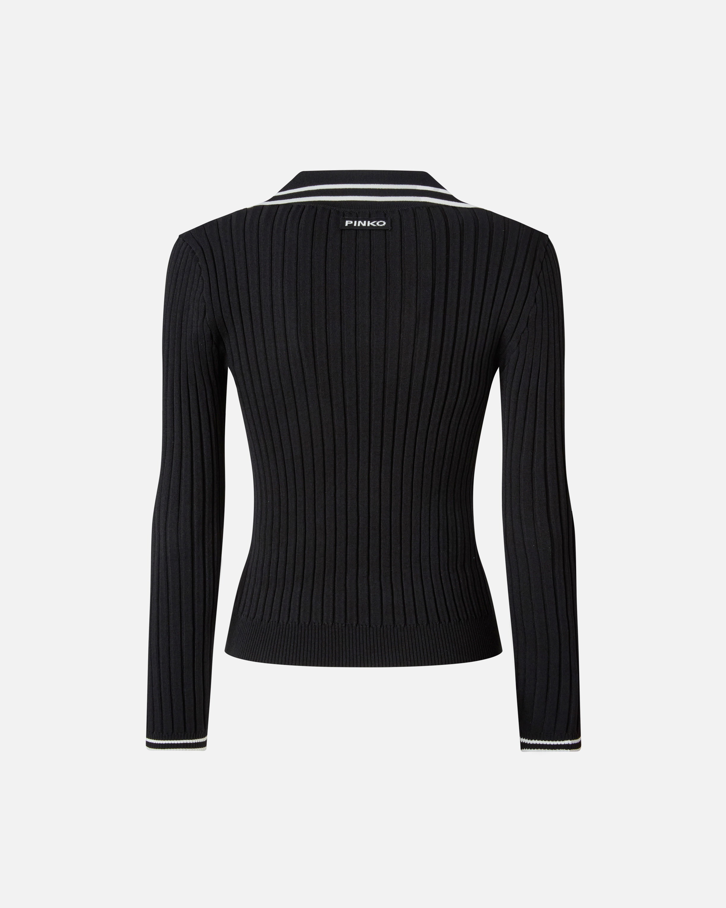 Polo-style sweater PINKO Black