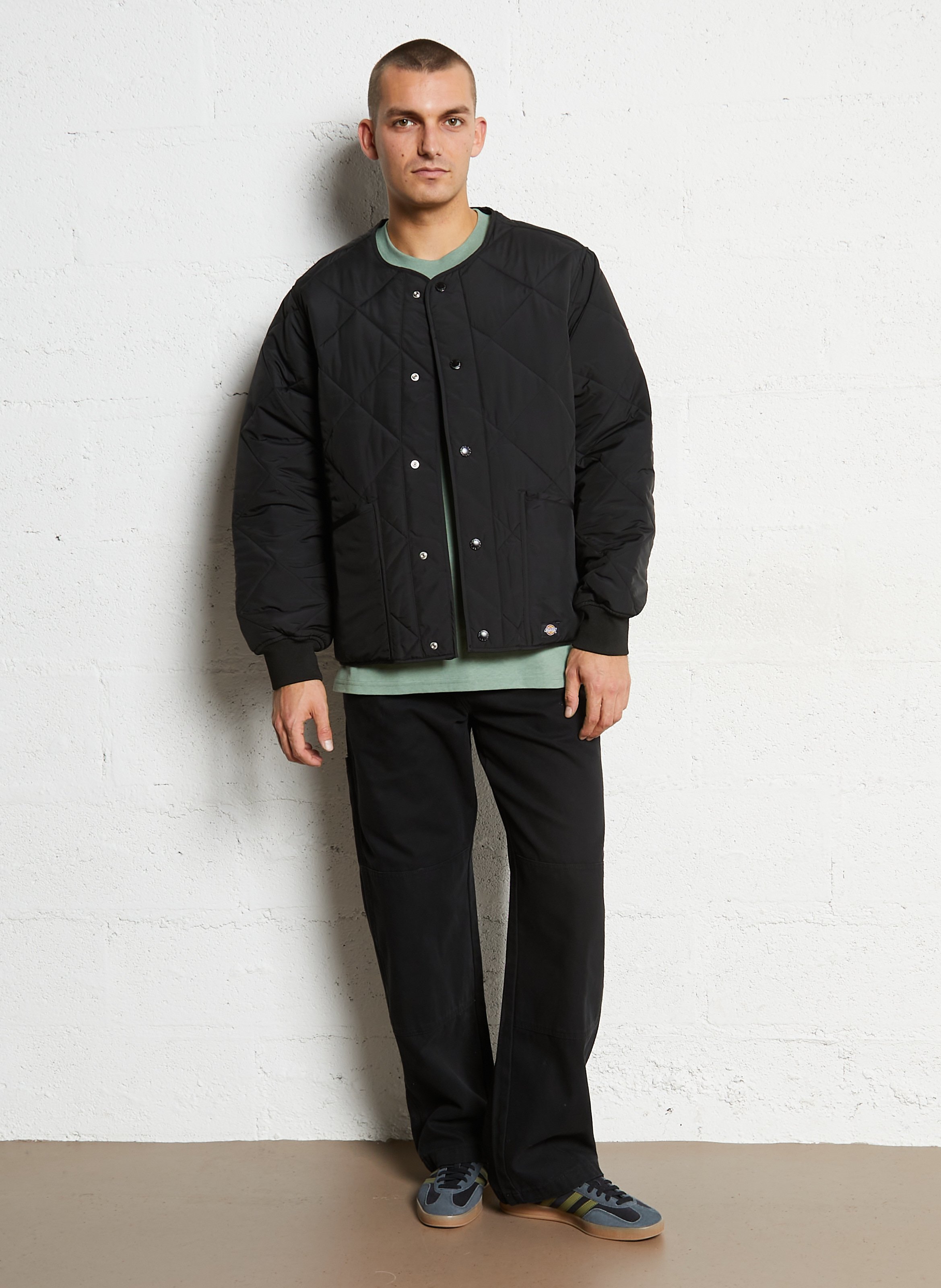 Oversized, gewatteerde jasje DICKIES Zwart