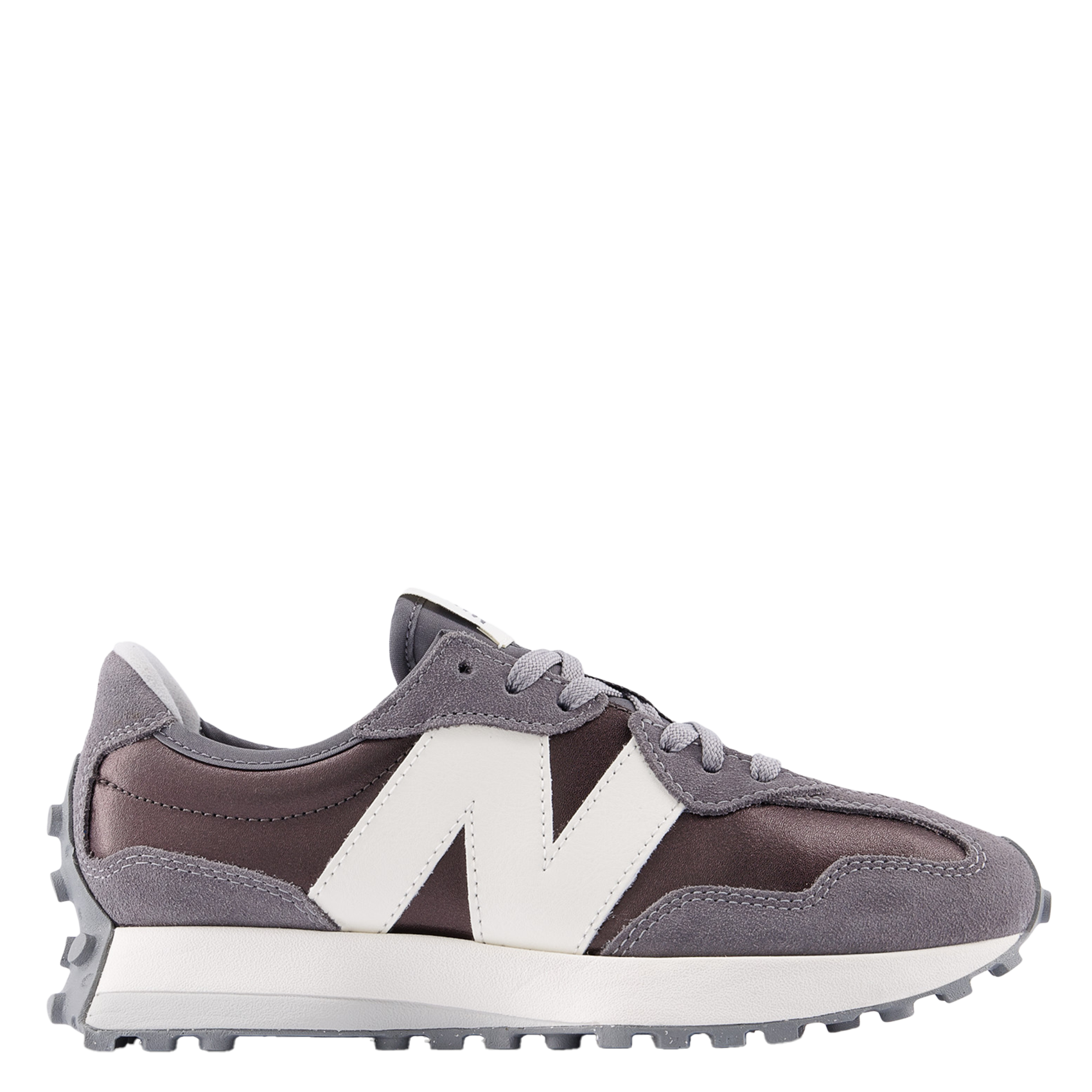 Low-top leather mix sneakers NEW BALANCE Grey