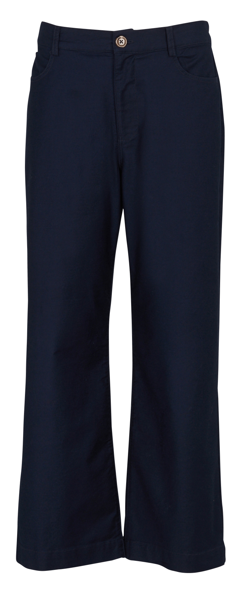 Pantalon droit en coton mélangé NICE THINGS Bleu