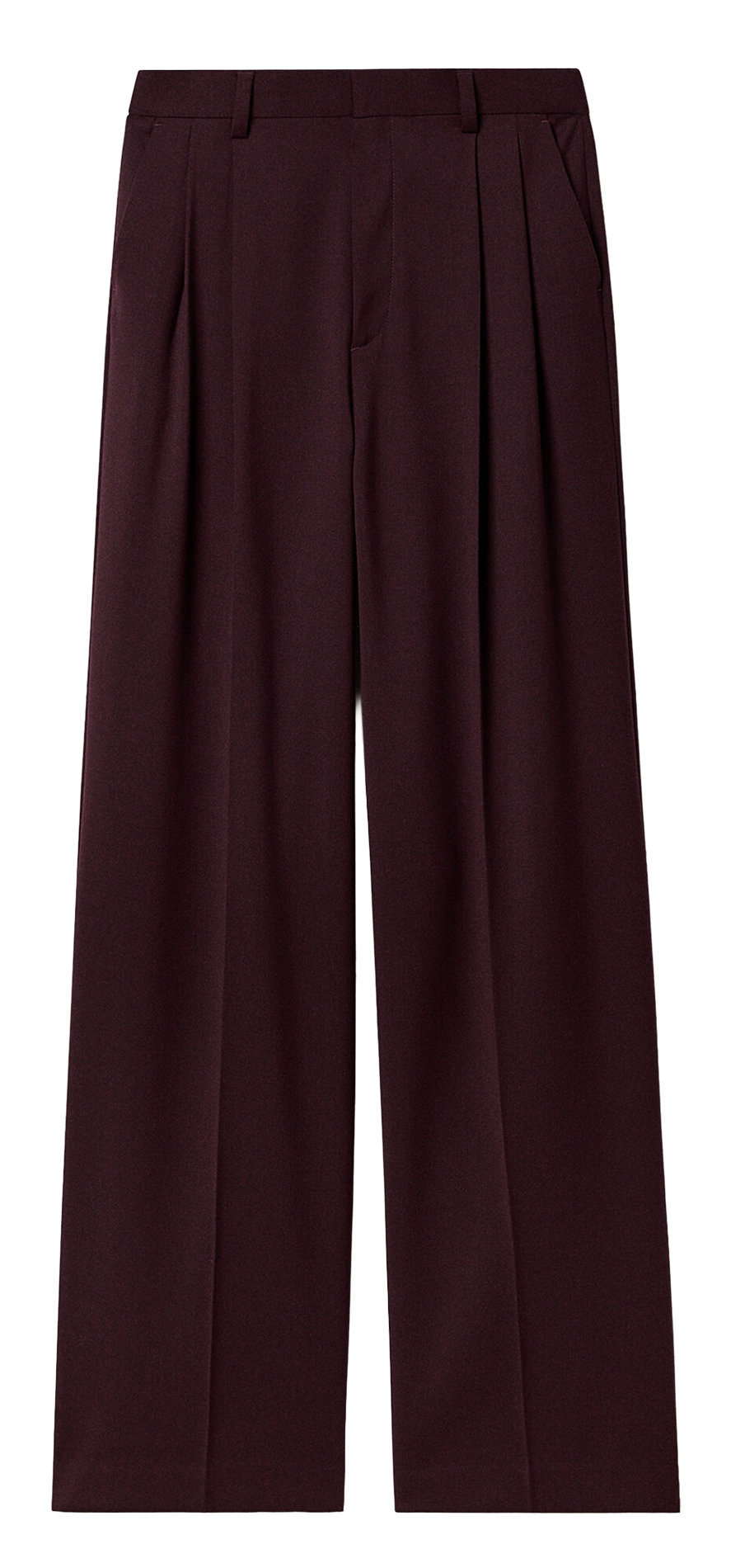 Tailored pleated trousers in plain color FILIPPA K Red