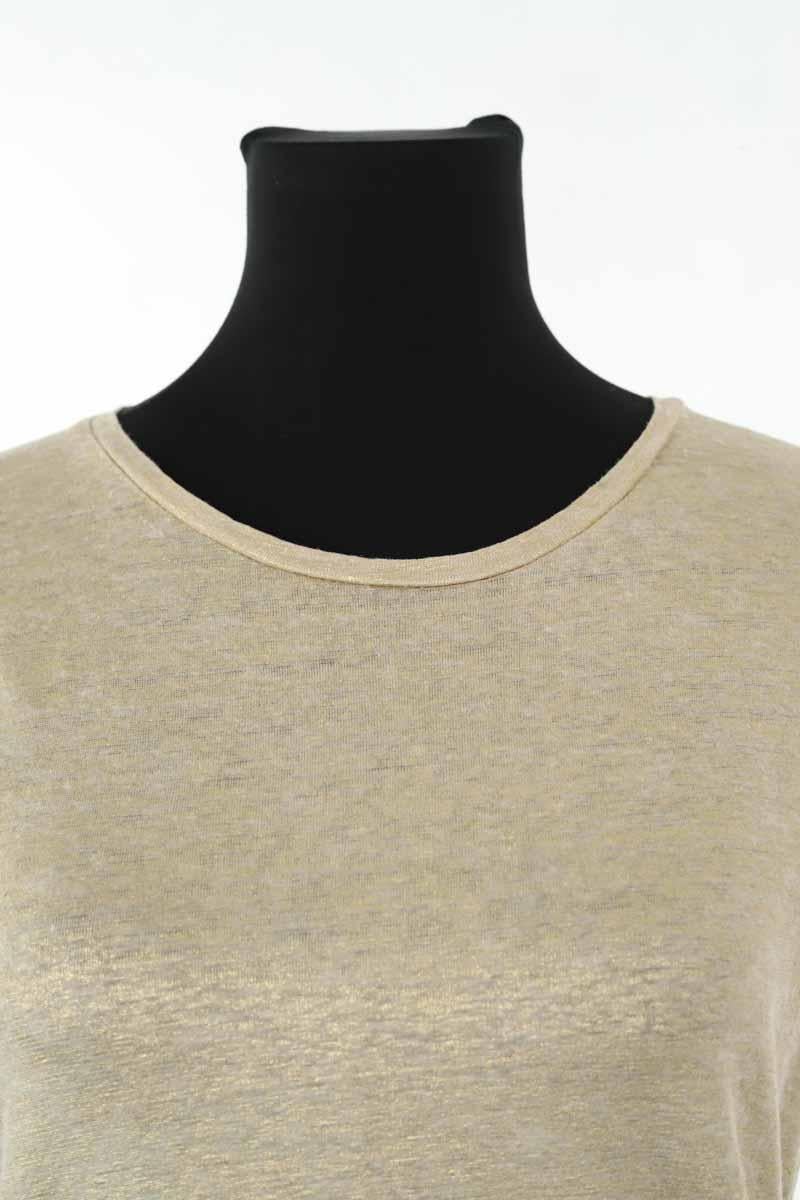 T-shirt MAJESTIC FILATURES - SECONDE MAIN Golden