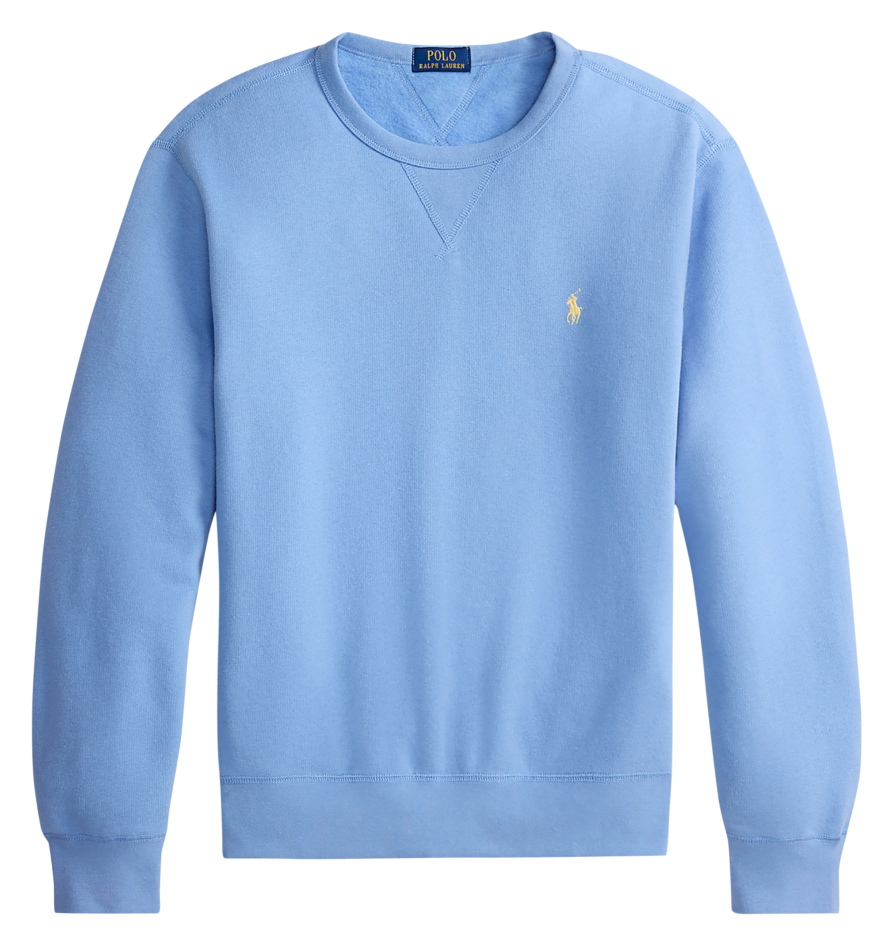 Sweat col rond regular-fit en coton molletonné avec Pony player POLO RALPH LAUREN Bleu