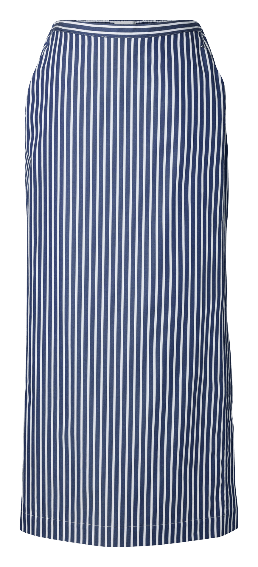 Gerade geschnittener Maxirock aus Baumwolle SELECTED Blau