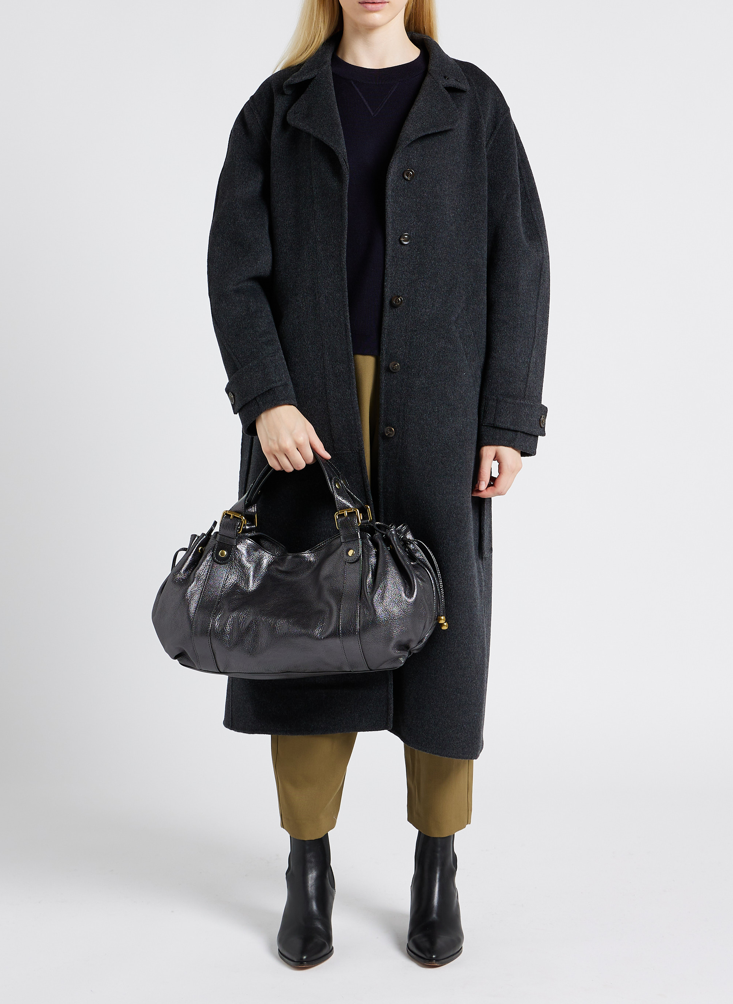 Sac à main en cuir GERARD DAREL Gris