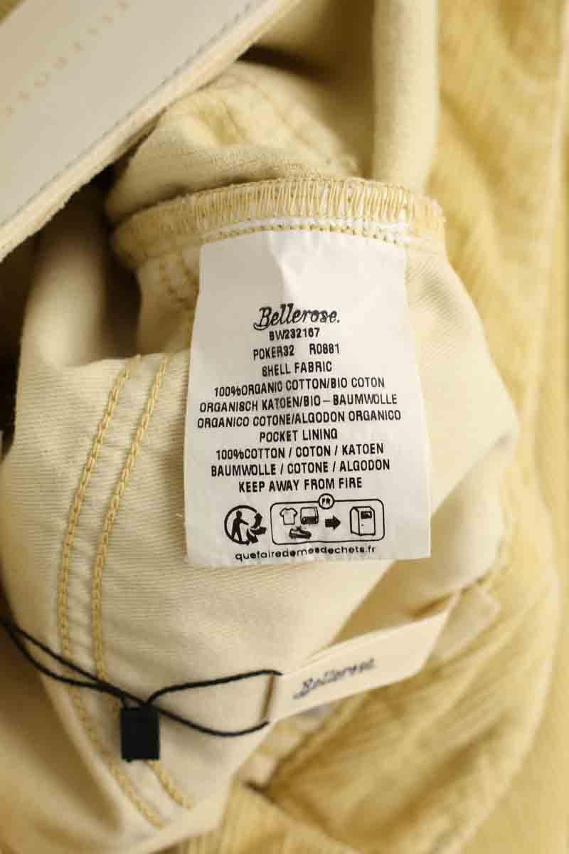 Straight cotton-blend pants BELLEROSE - Seconde Main Yellow