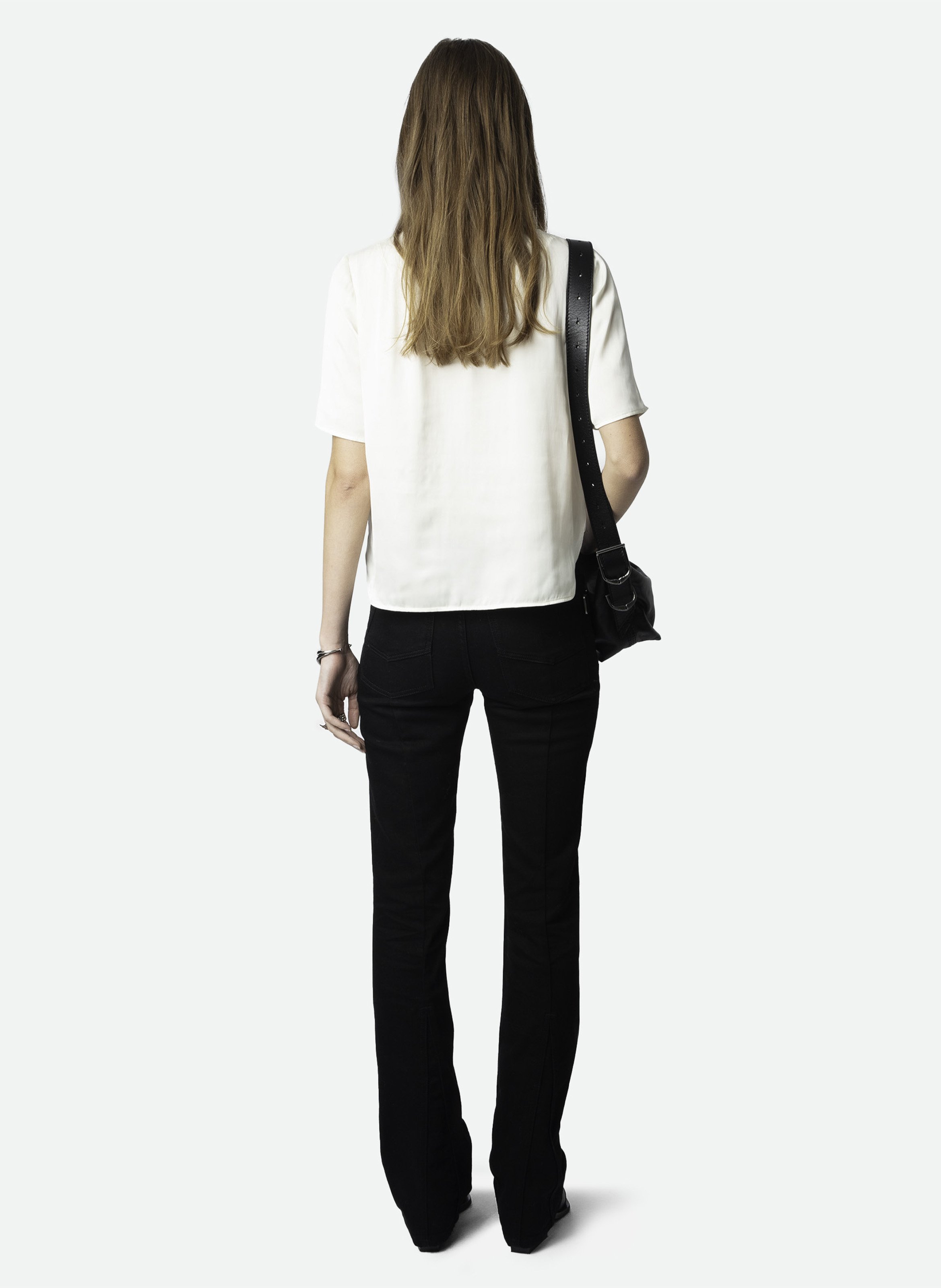 Round neck pleated shirt ZADIG&VOLTAIRE White