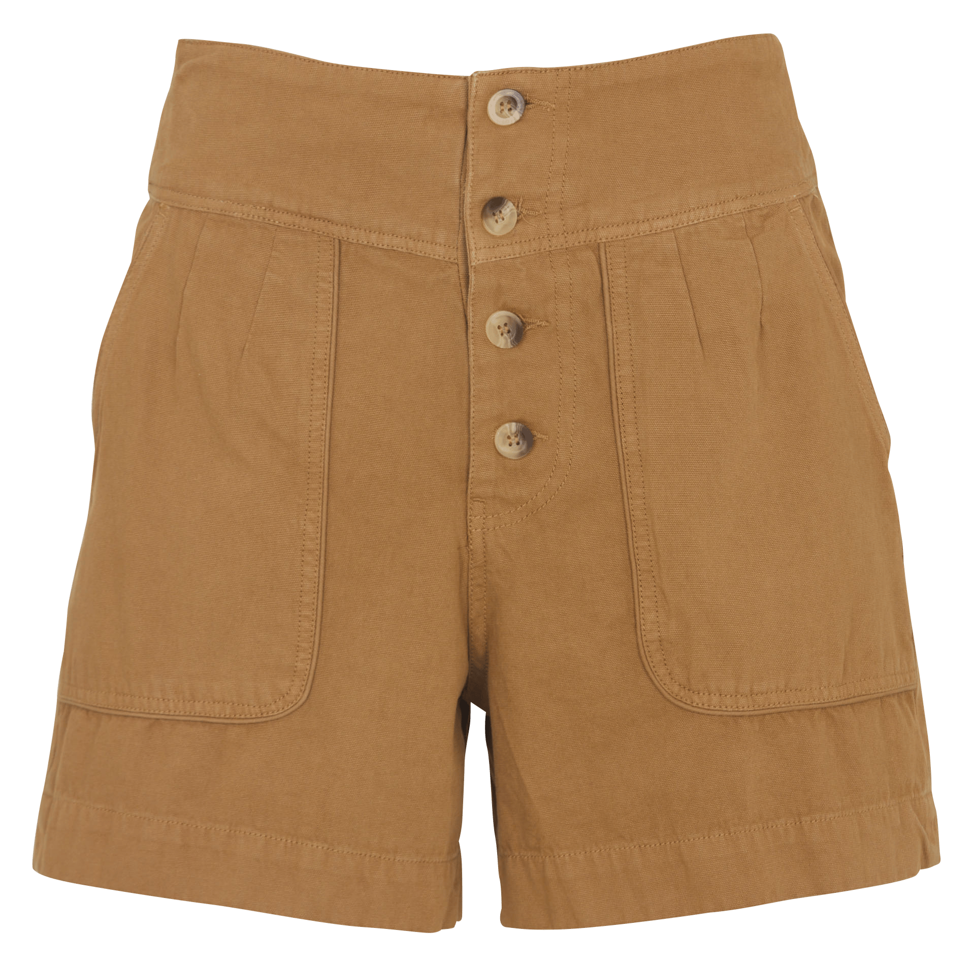 Short droit en coton LEON & HARPER Jaune