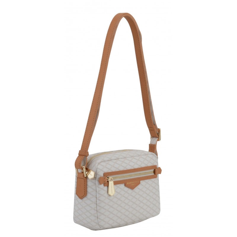 Leather bag POURCHET White