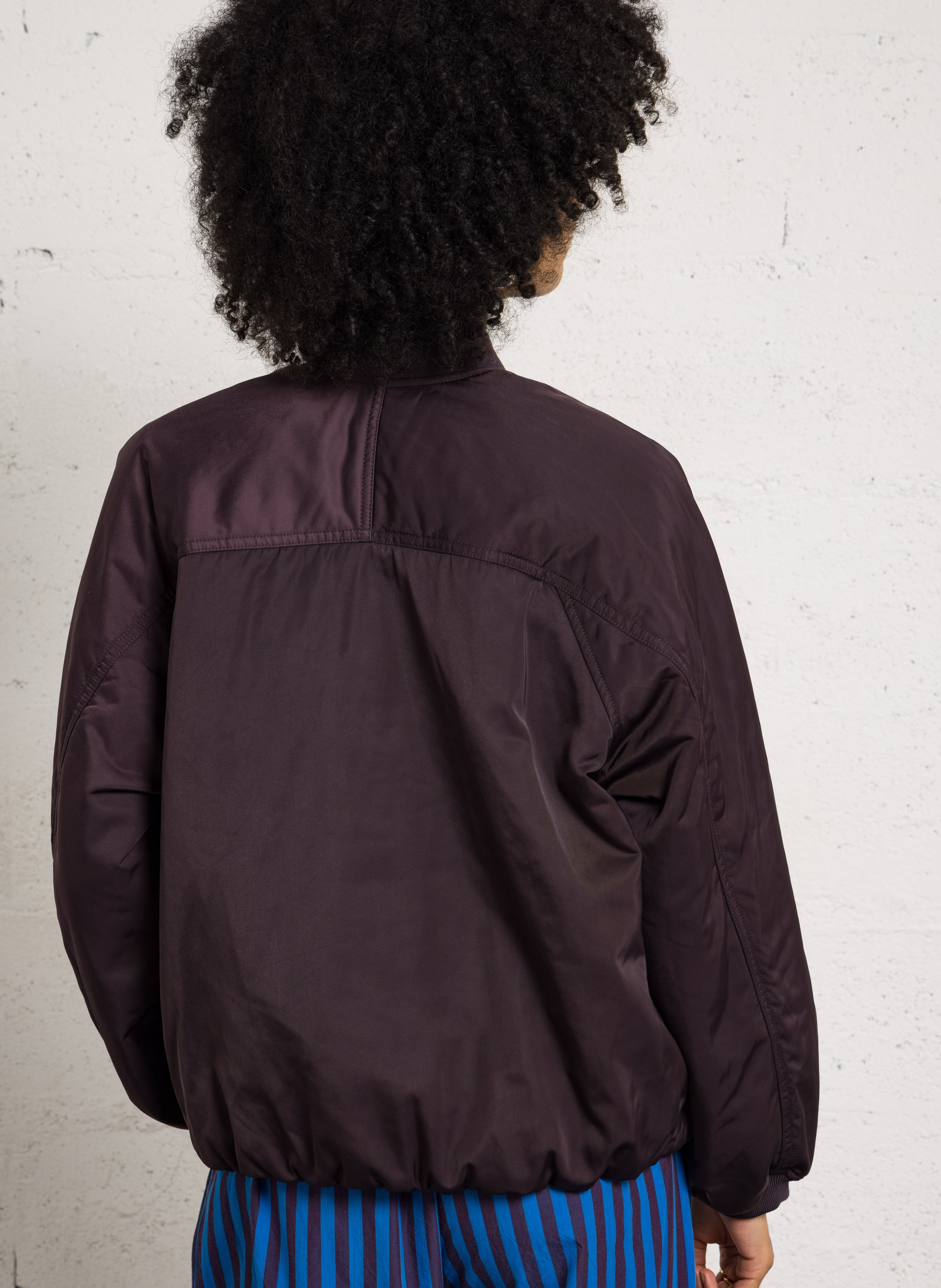 Oversized solid color long-sleeve jacket IKKS Purple