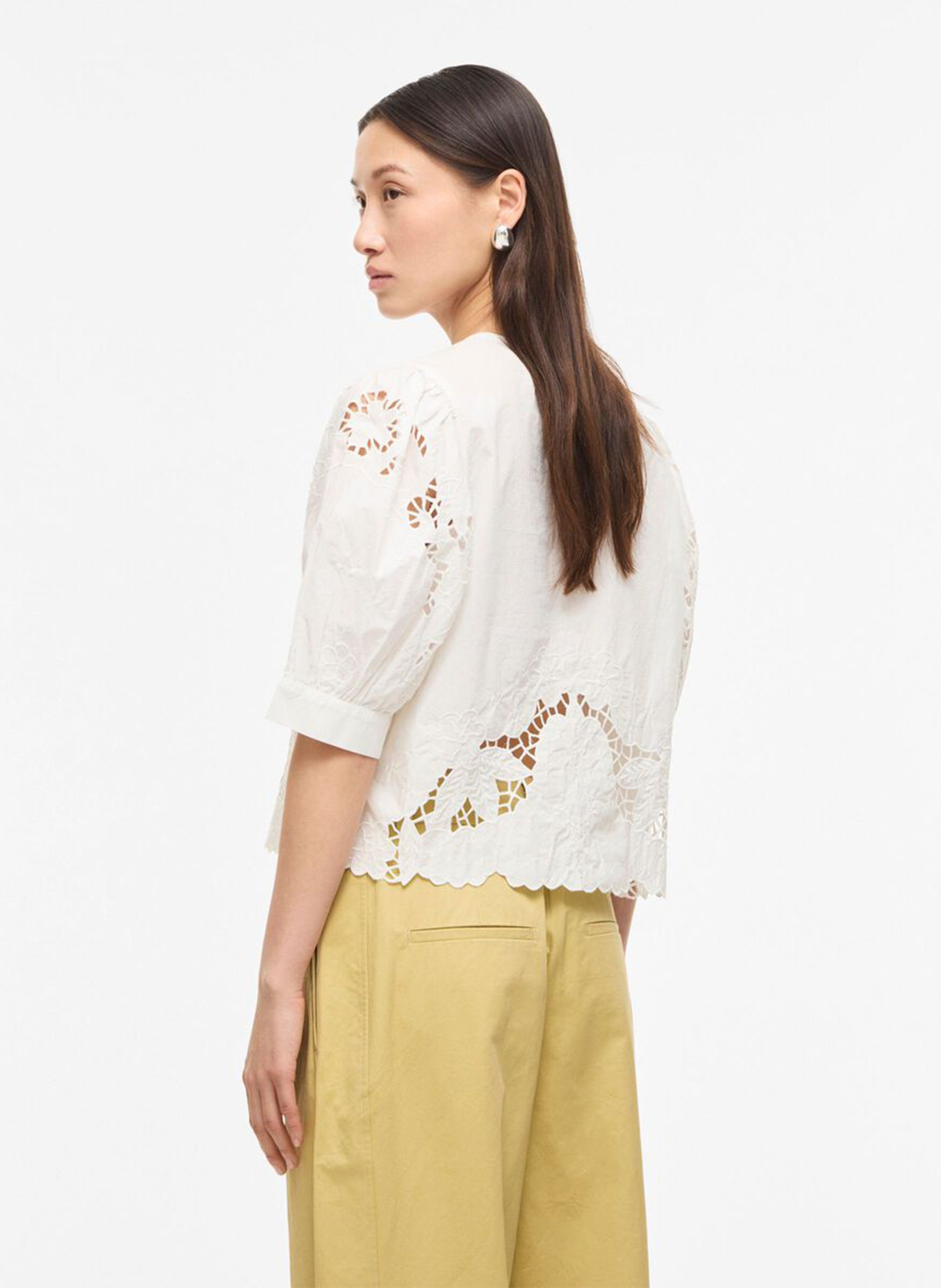 Top col rond ROUGE EDIT Beige