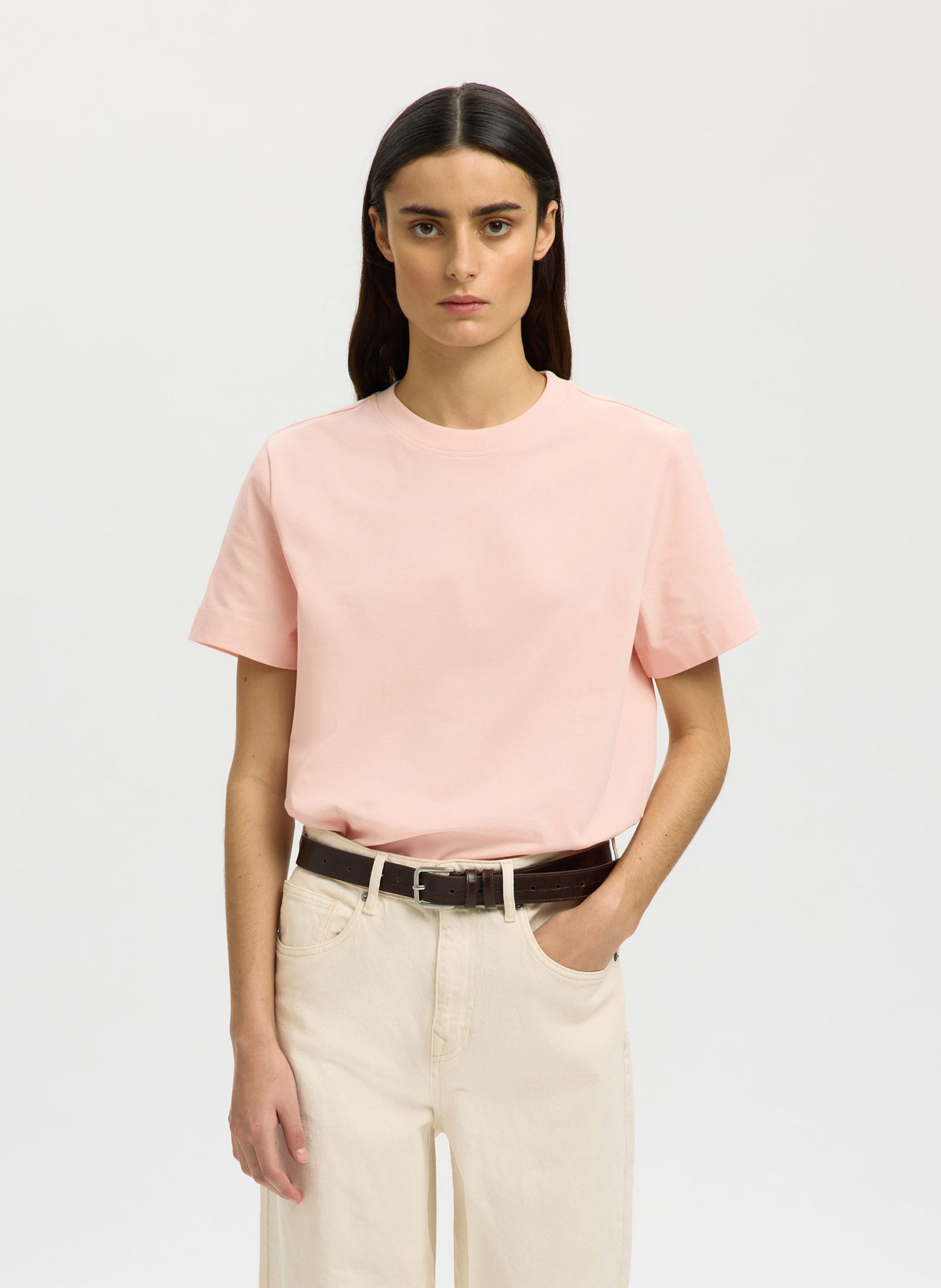 Oversized organic cotton T-shirt SELECTED