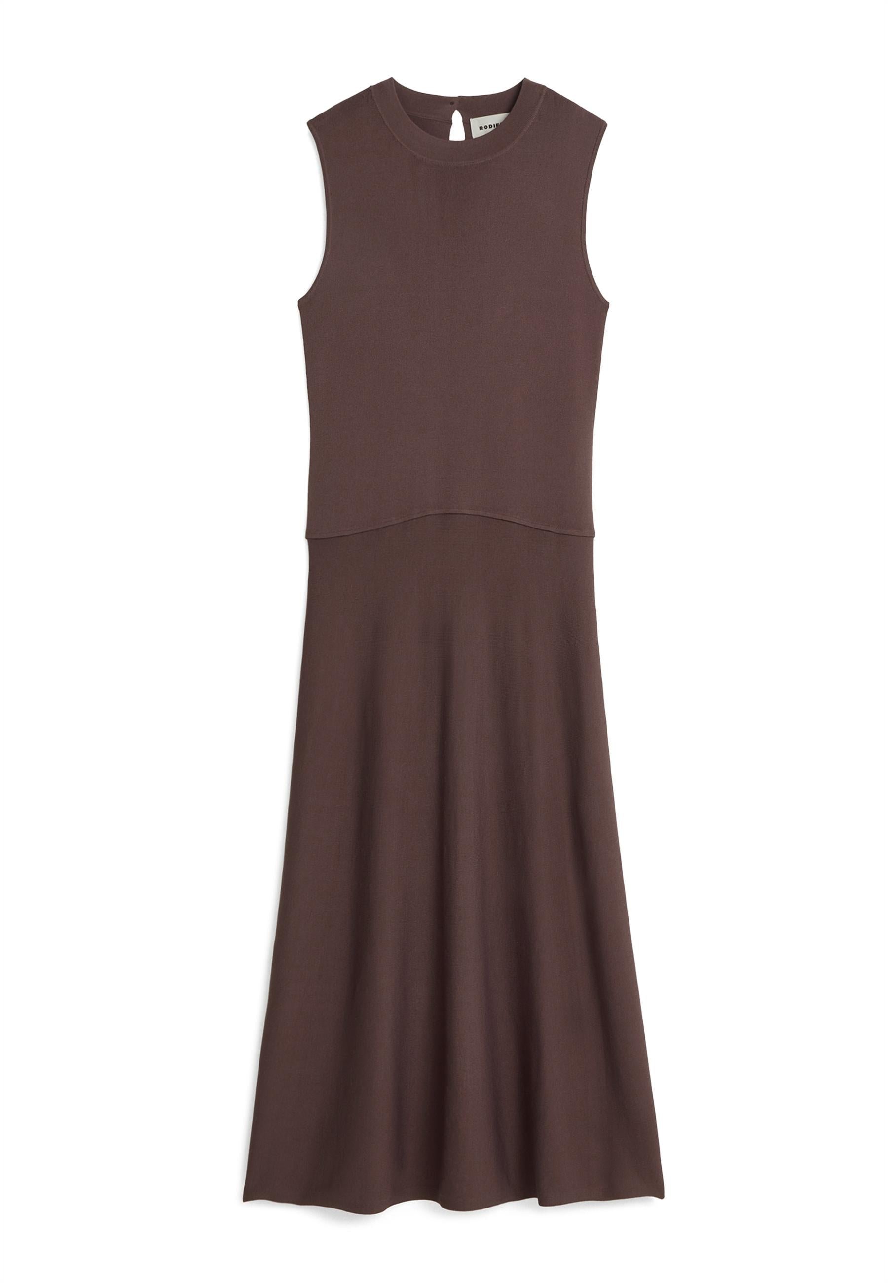 Long flared dress RODIER Brown