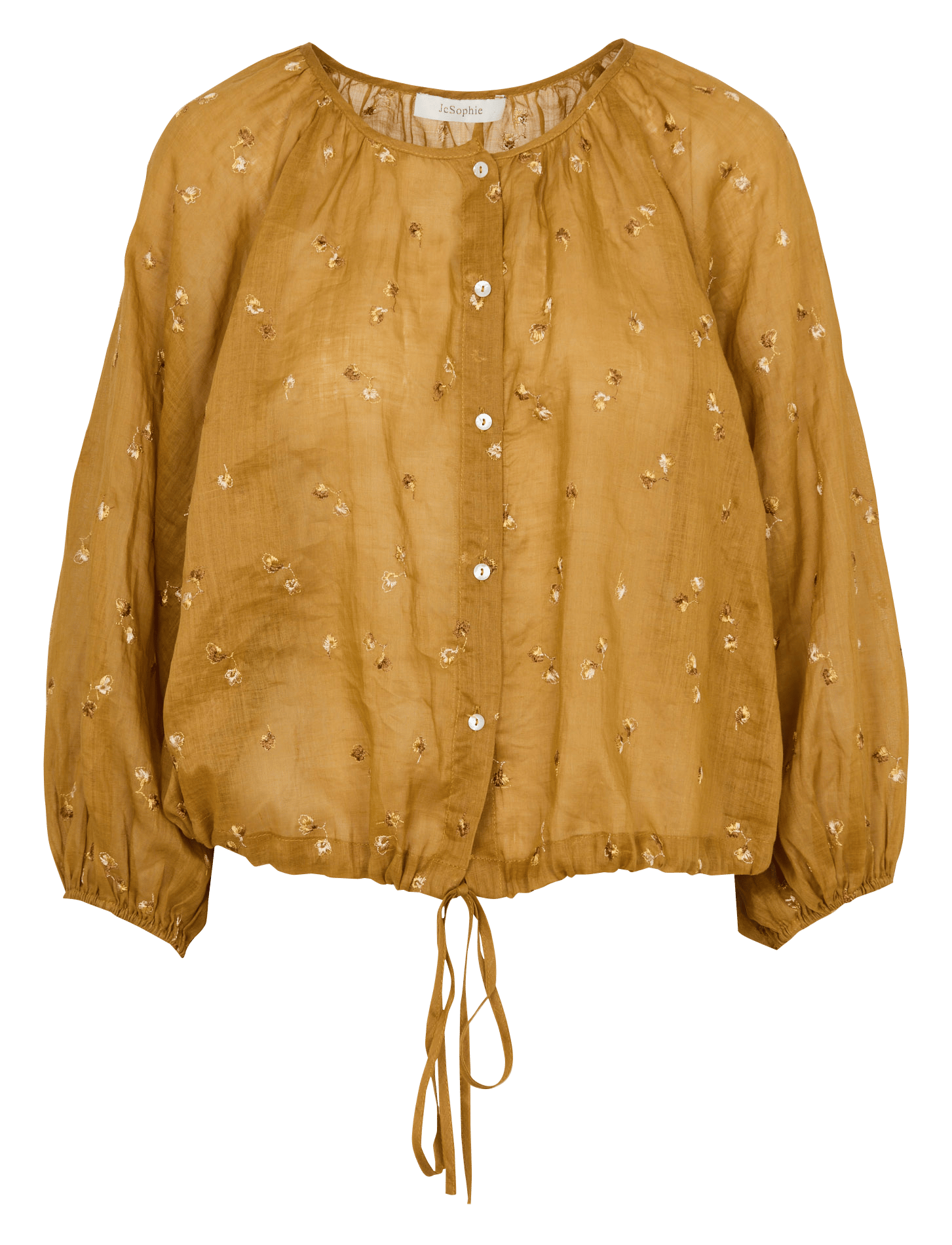 Blouse droite à détails brodés JC SOPHIE