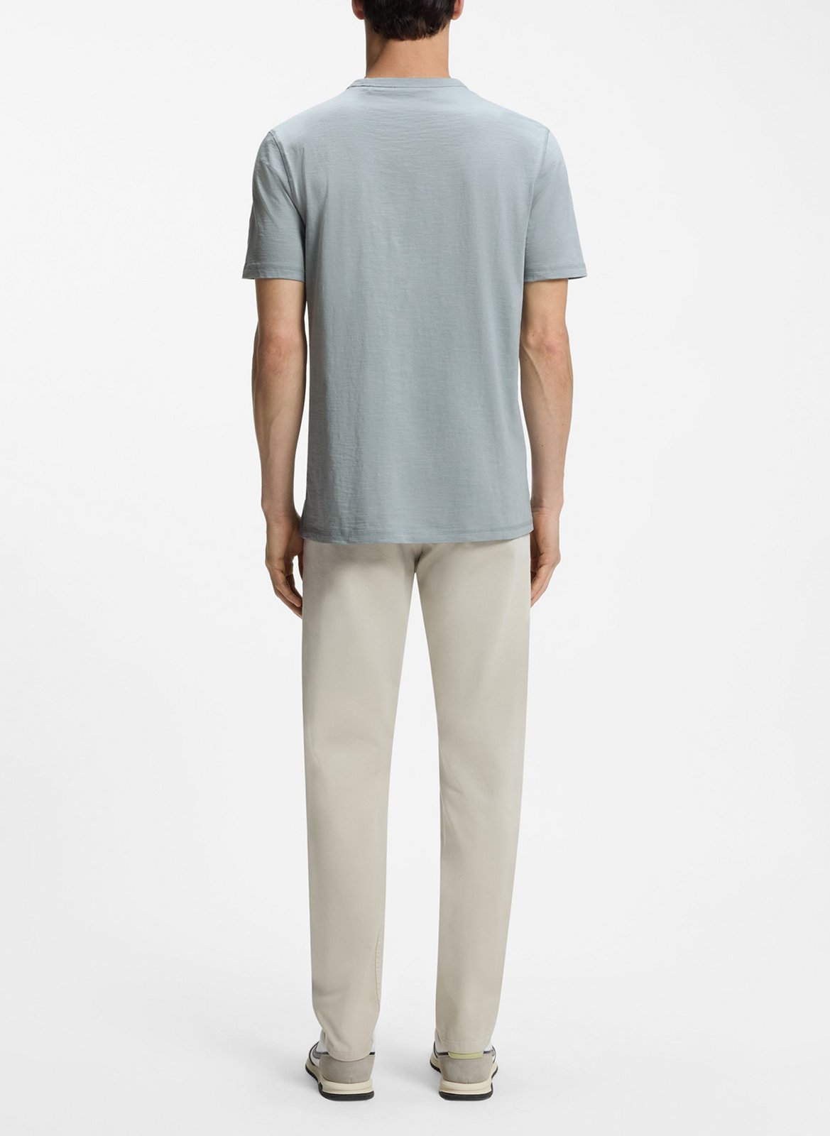 Camiliday round-neck sleeveless cotton top | Silver BOSS Men