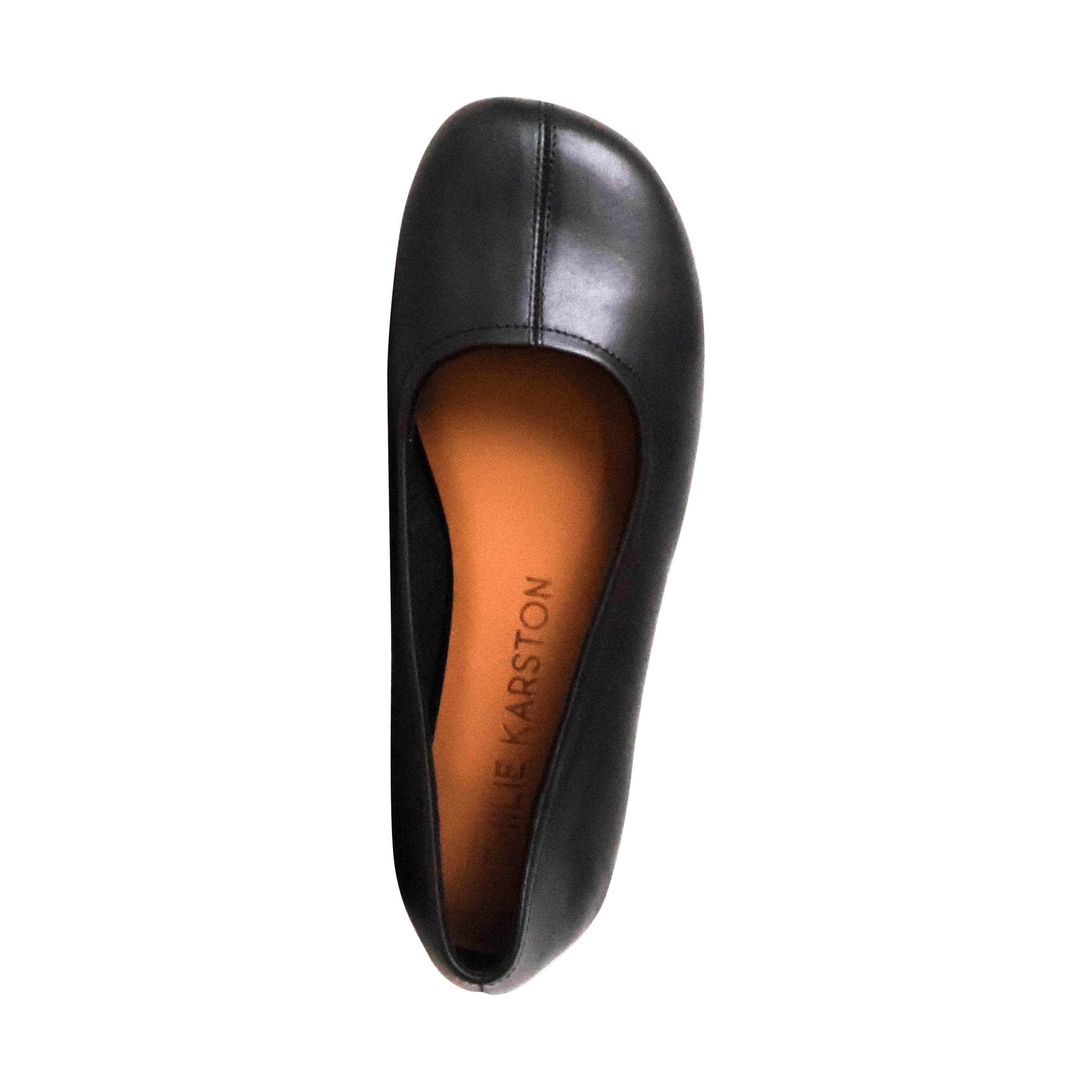 Lena leather ballerina flats EMILIE KARSTON Black