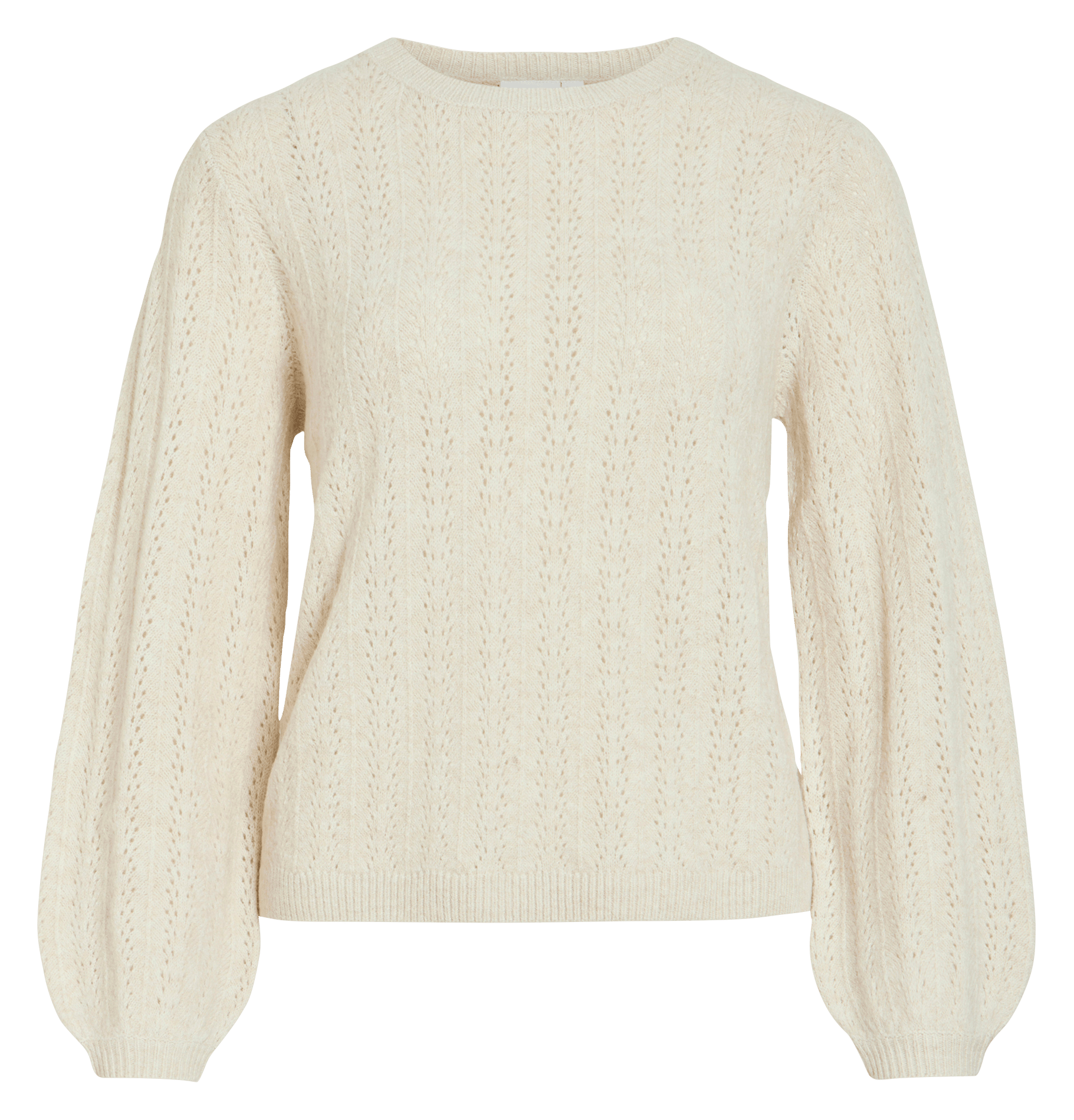 Round-neck sweater VILA Beige