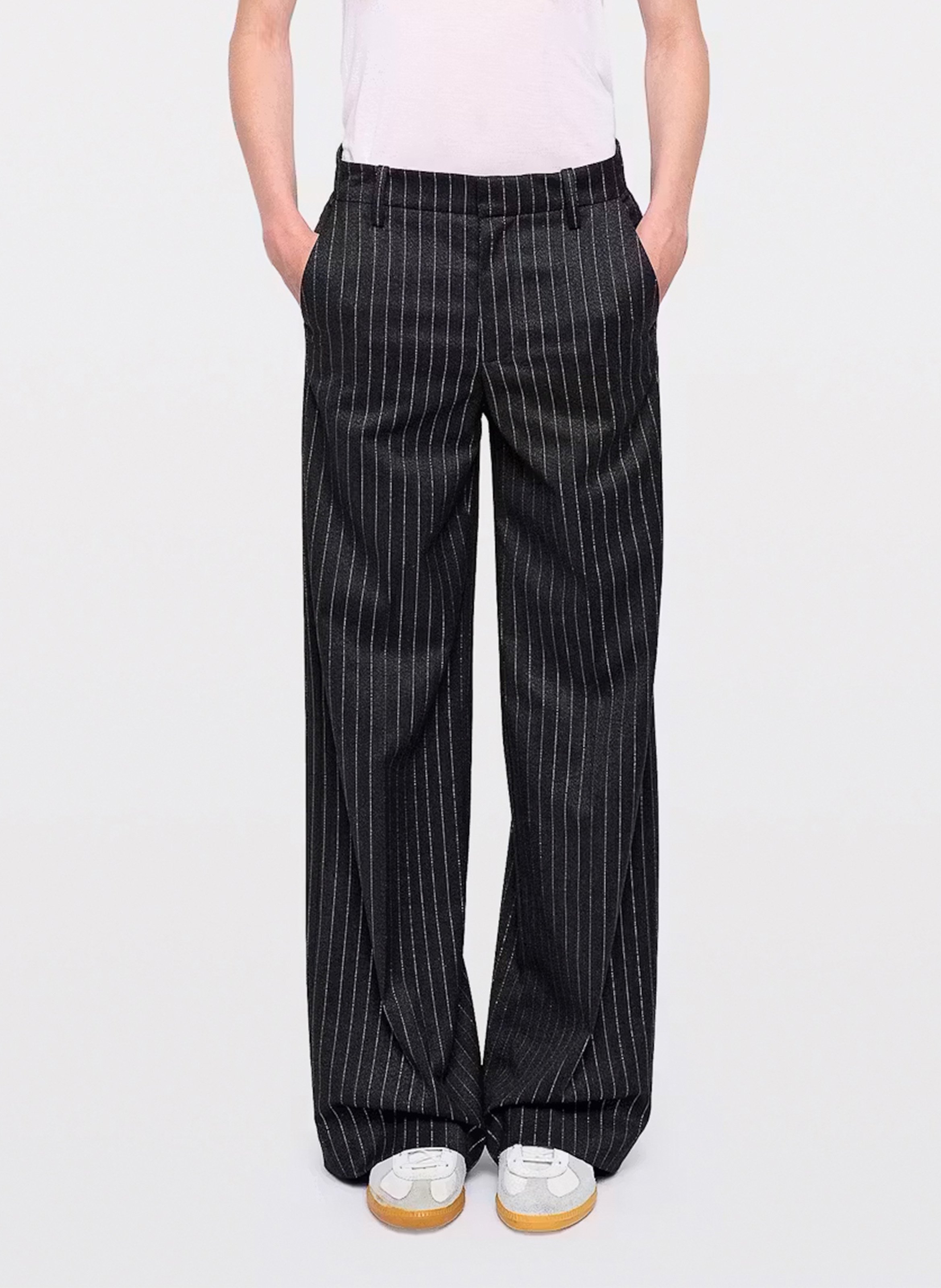 Gerade geschnittene Streifenhose ZADIG&VOLTAIRE Grau