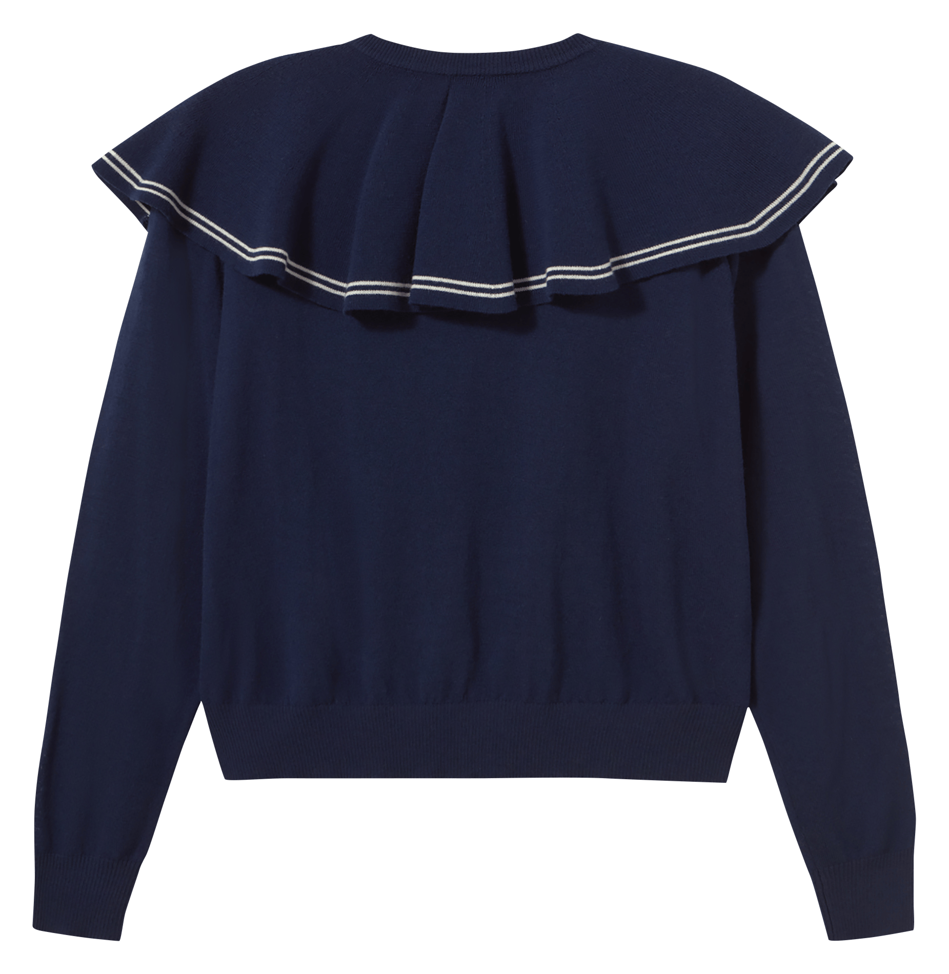 Wool sailor collar sweater THE TINY BIG SISTER Beige
