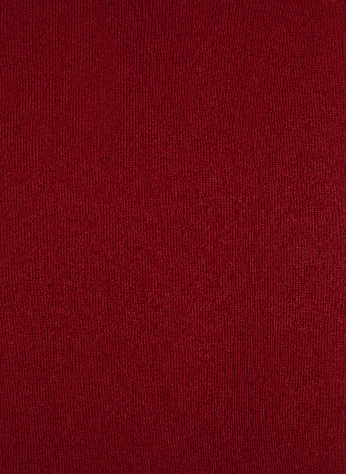 Ribbed Cashmere Scarf with Raw Edges SAISON 1865 Red