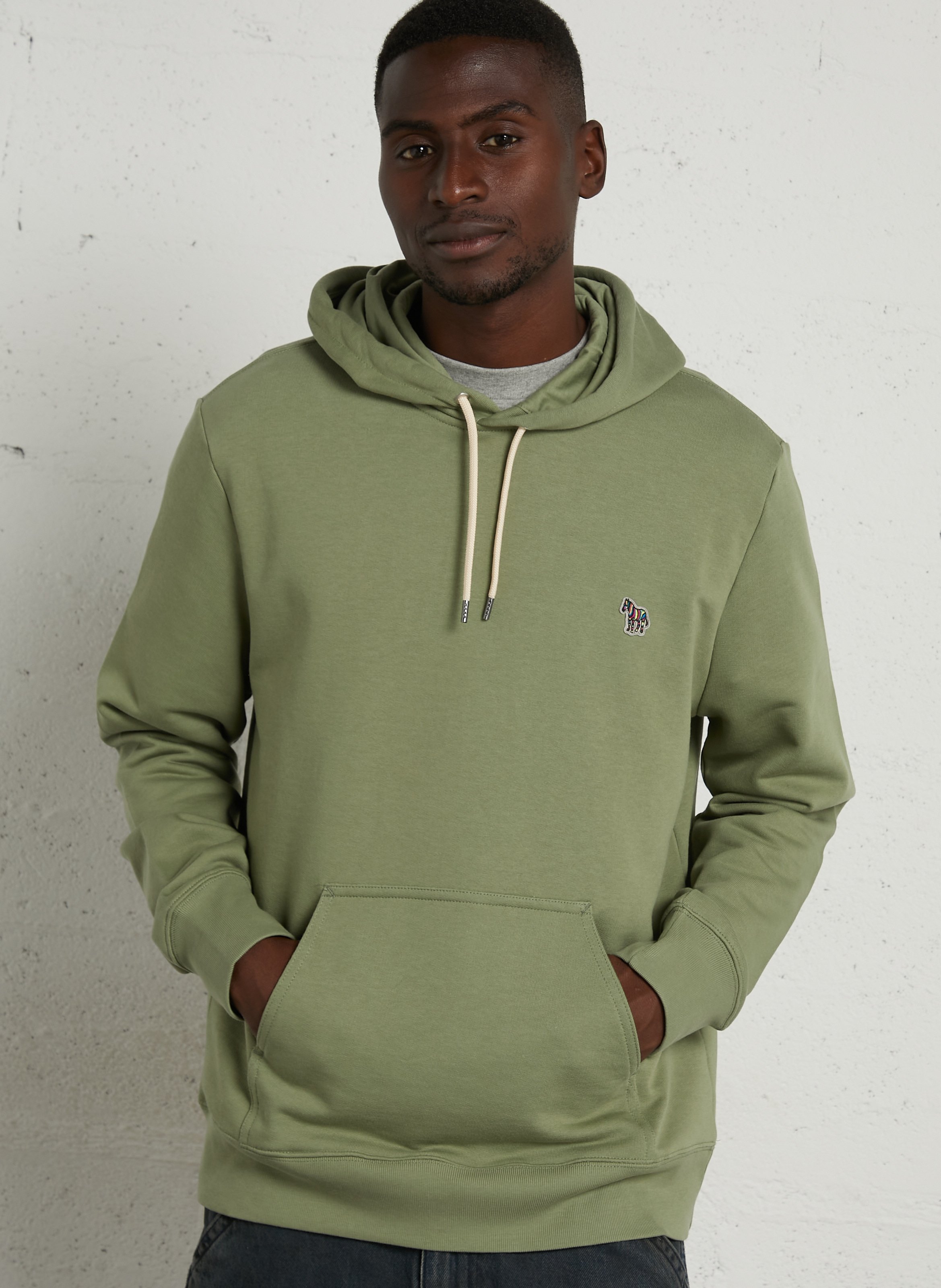 Organic cotton hooded sweatshirt PAUL SMITH Green