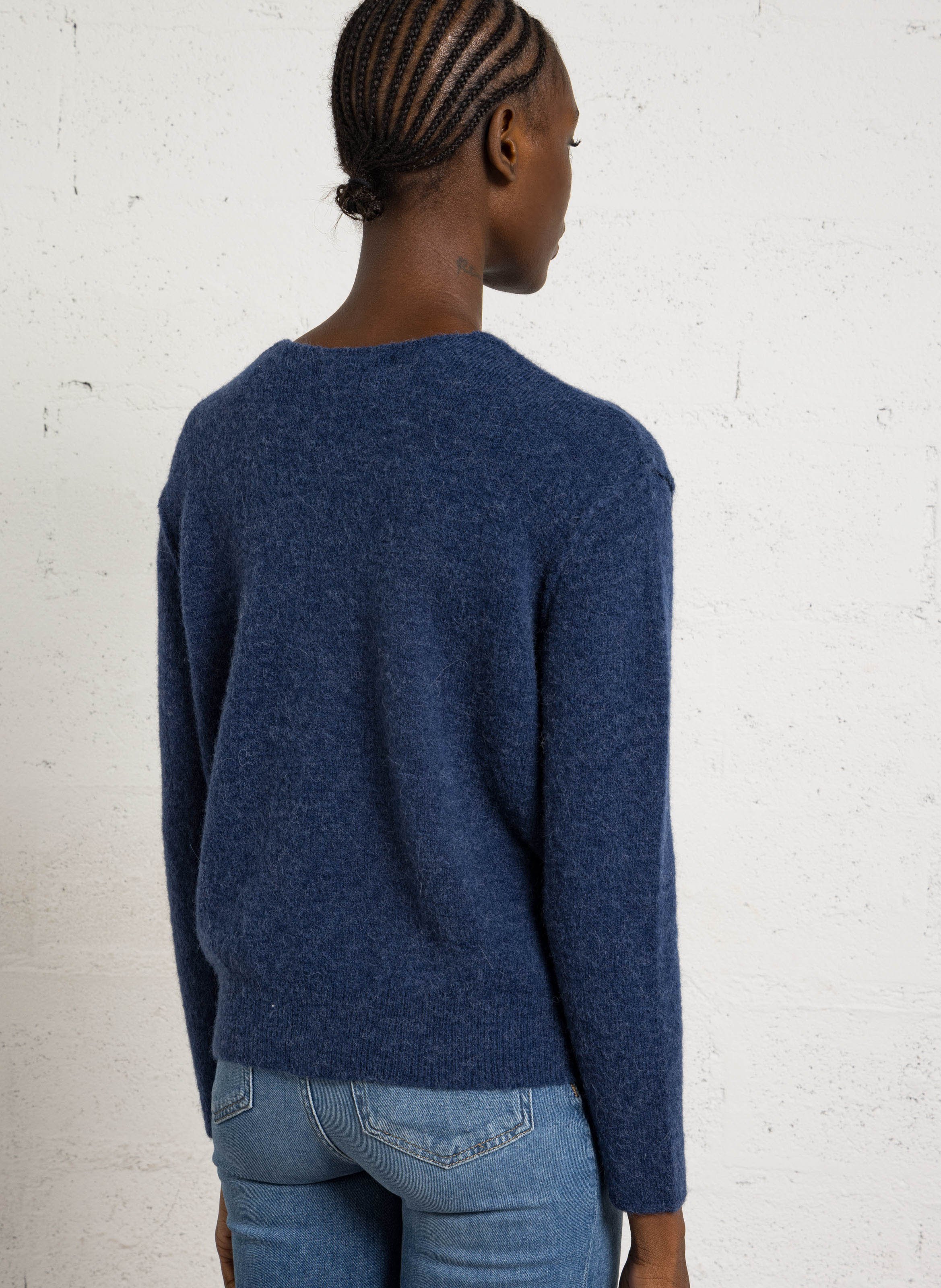 Oversized wool-blend sweater MAISON ANJE Blue