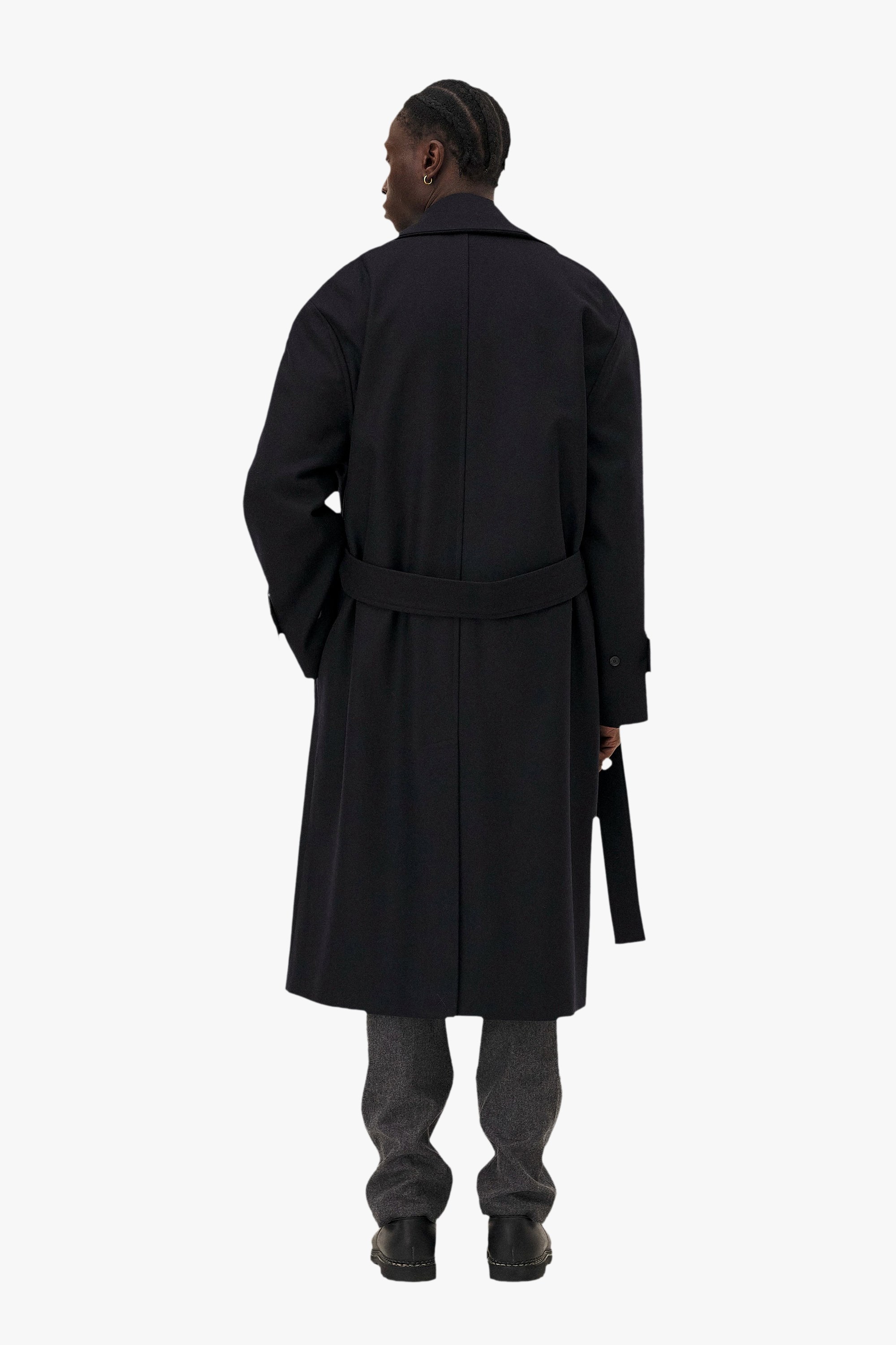 MANTEAU LONG CEINTURÉ VERLAINE Noyoco Blue
