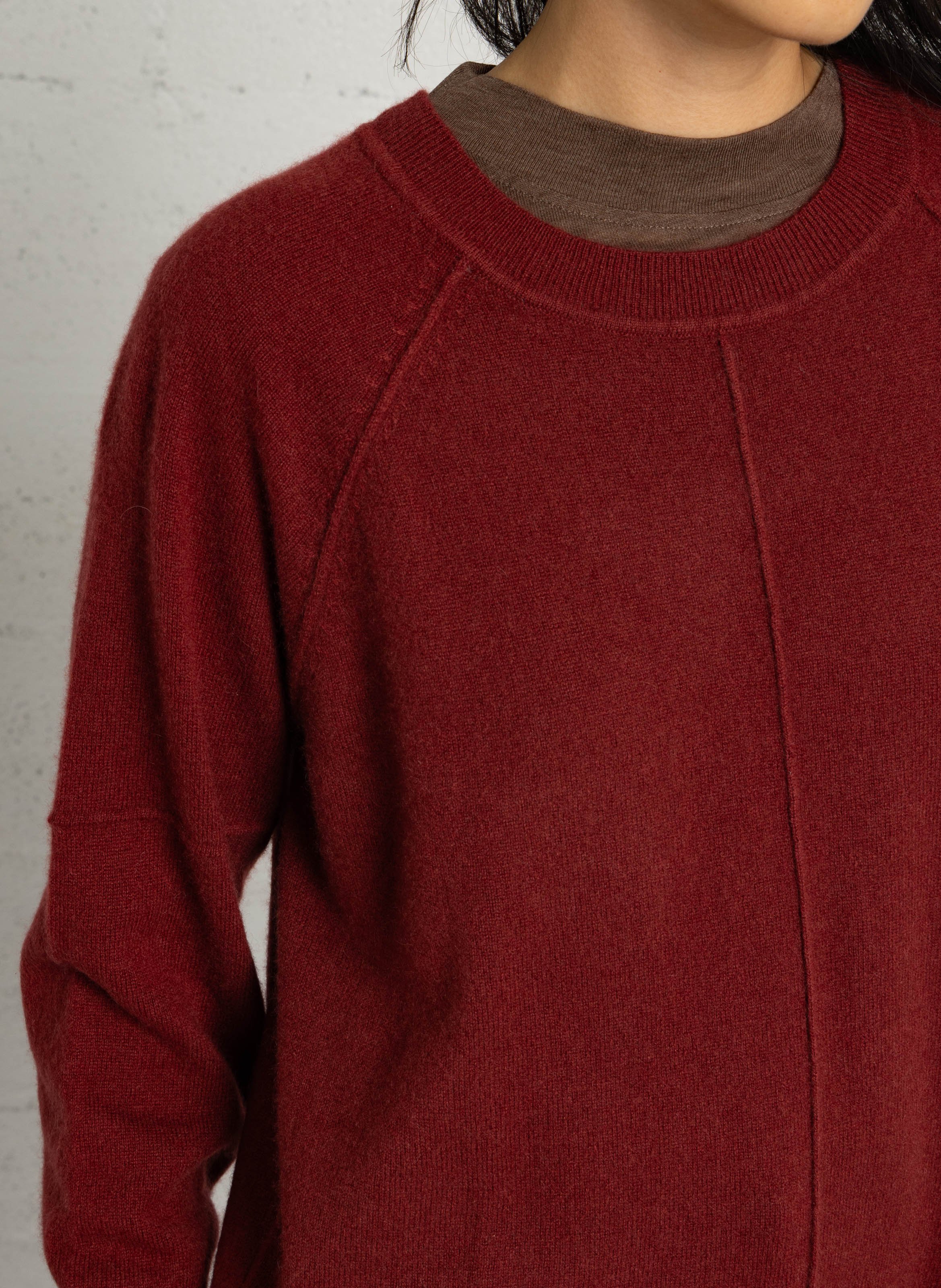 Pull droit col rond en cachemire MAISON 123 Rose