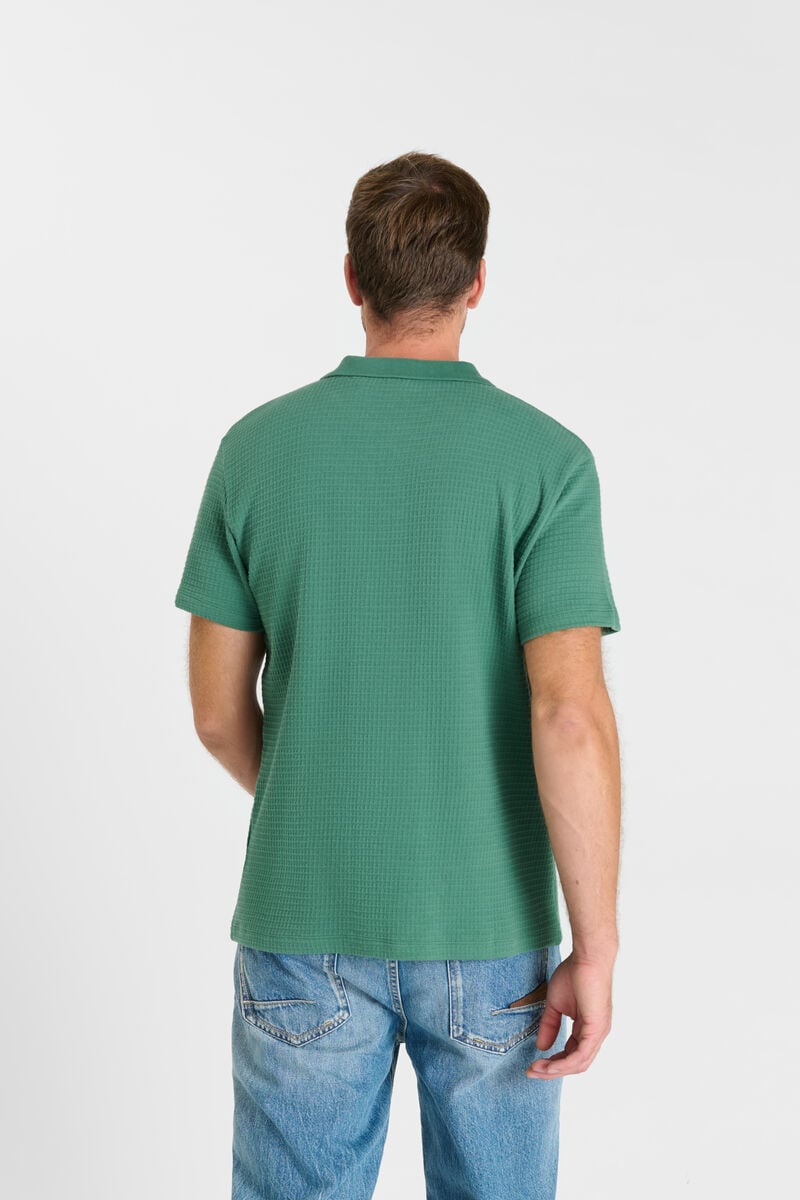 Shirt-collar polo shirt LE TEMPS DES CERISES Green