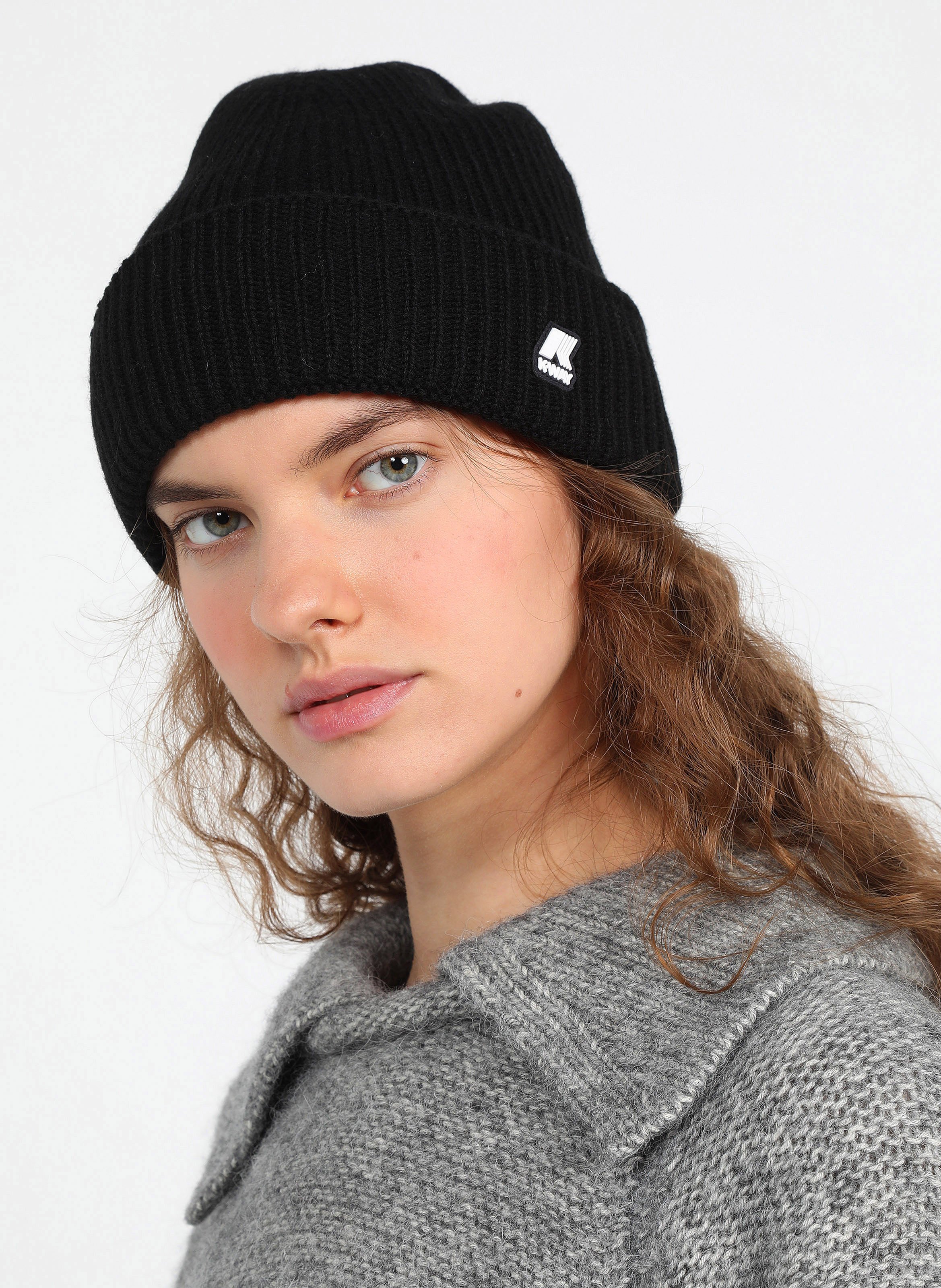 Wool Beanie Black Pure Kway Women Place des Tendances