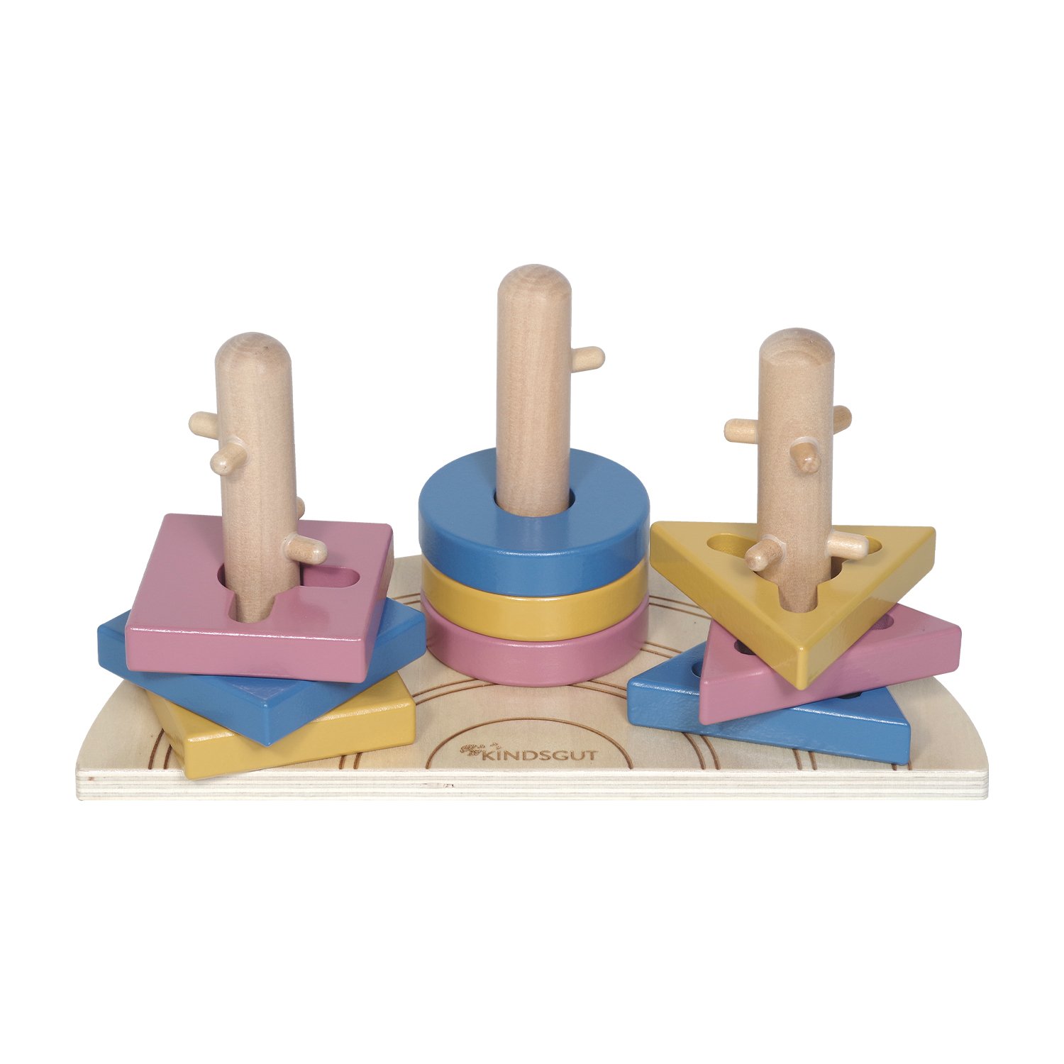 Elias rainbow peg puzzle KINDSGUT