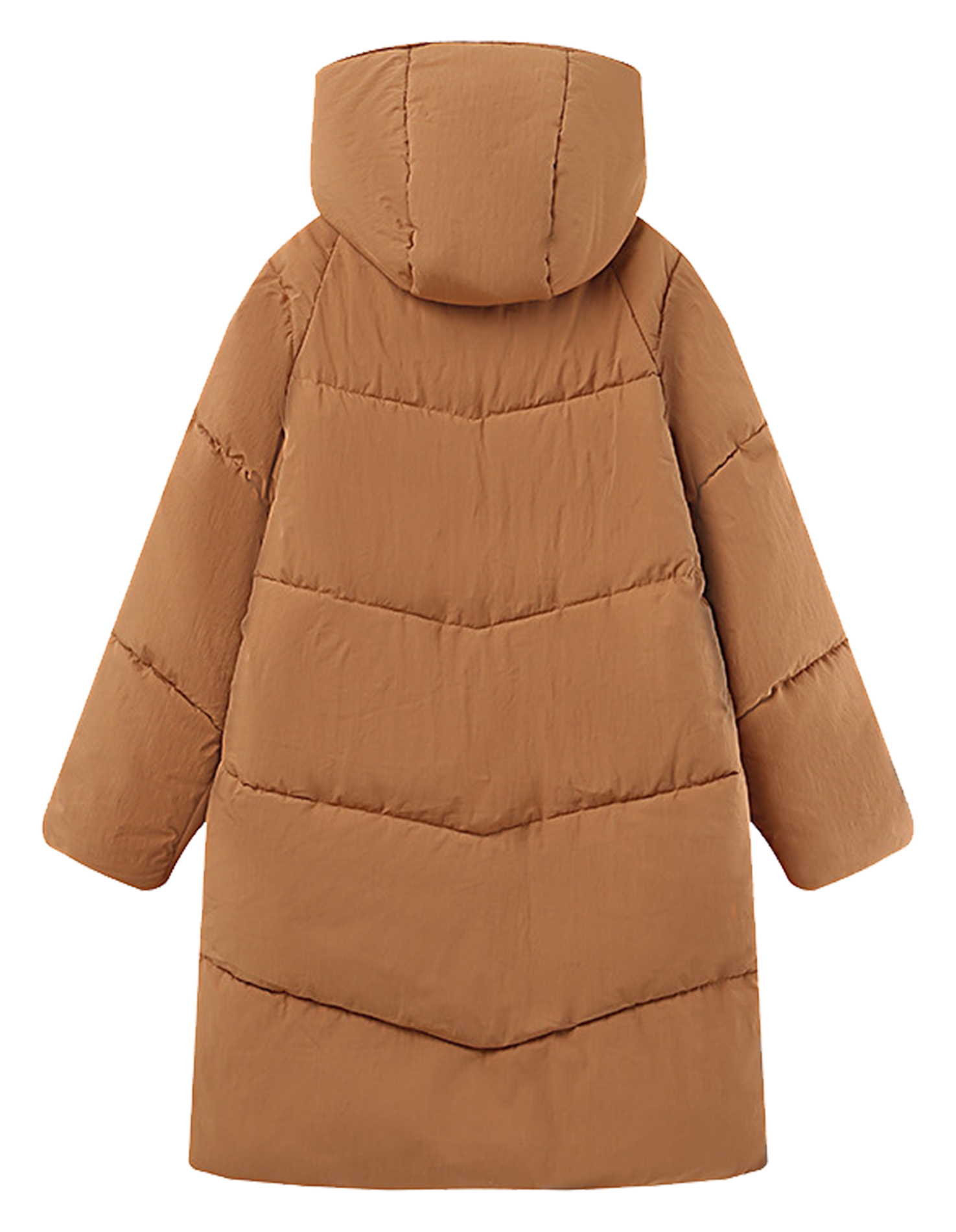 High-neck cotton-blend coat GRACE ET MILA Brown