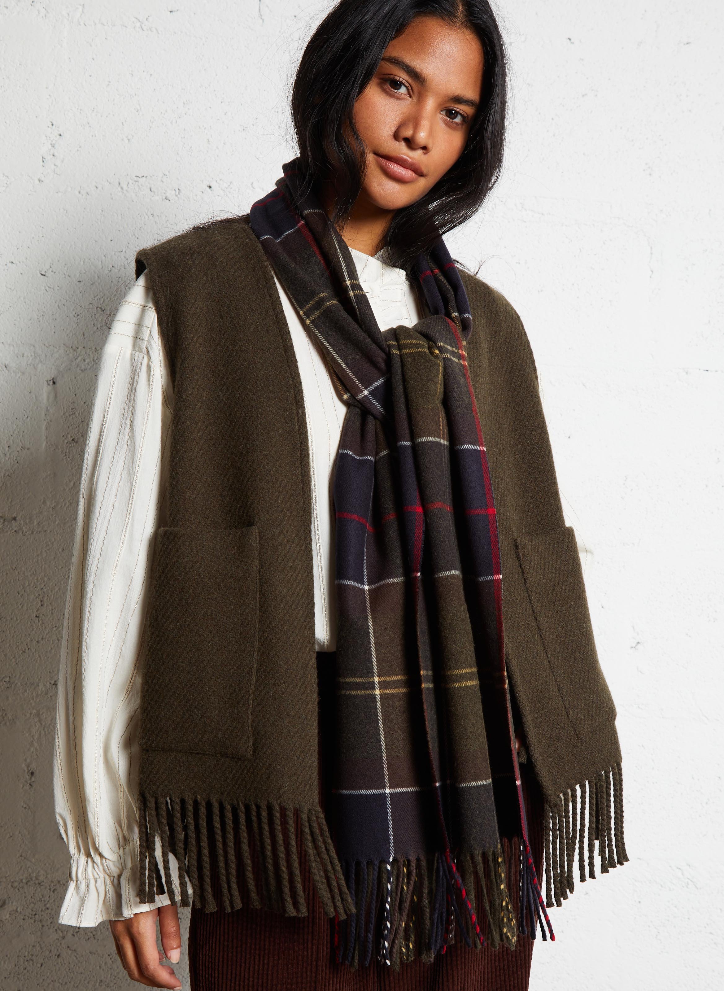 Echarpe à carreaux BARBOUR Multicolore