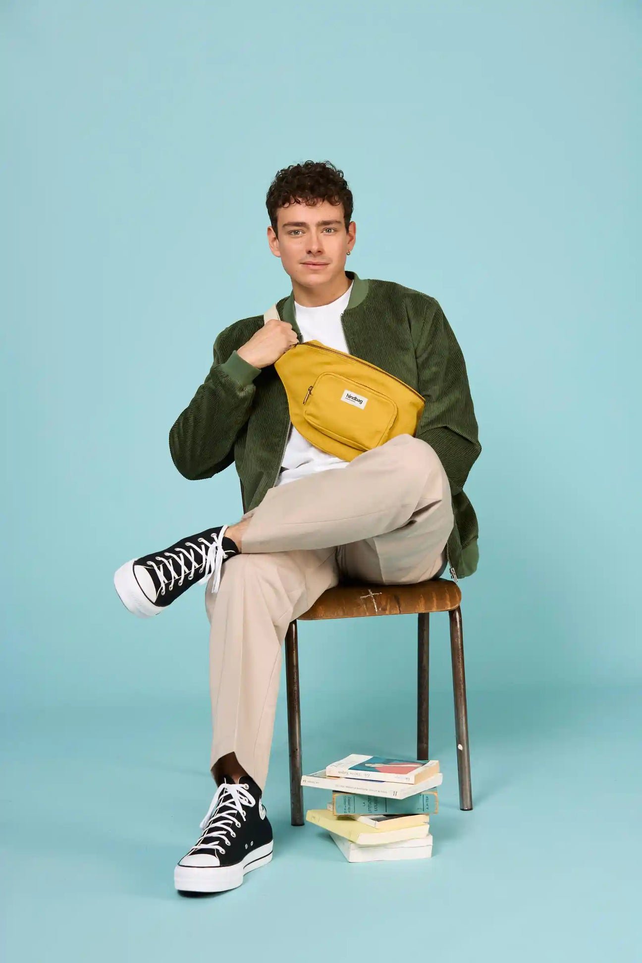 Cotton waist bag Yellow