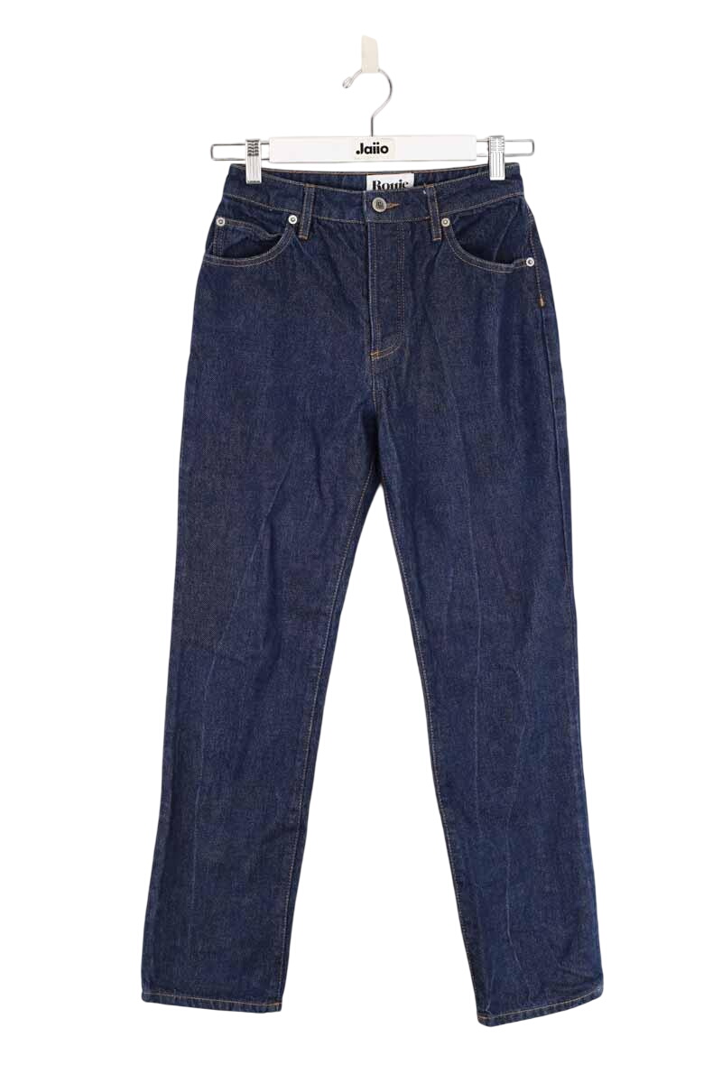 Cotton straight jeans ROUJE - Seconde Main Blue