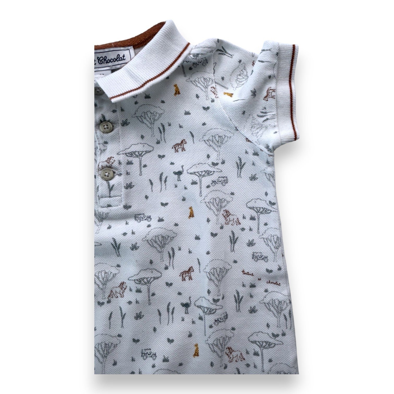 White baby jumpsuit - 12 months TARTINE ET CHOCOLAT - seconde-main White