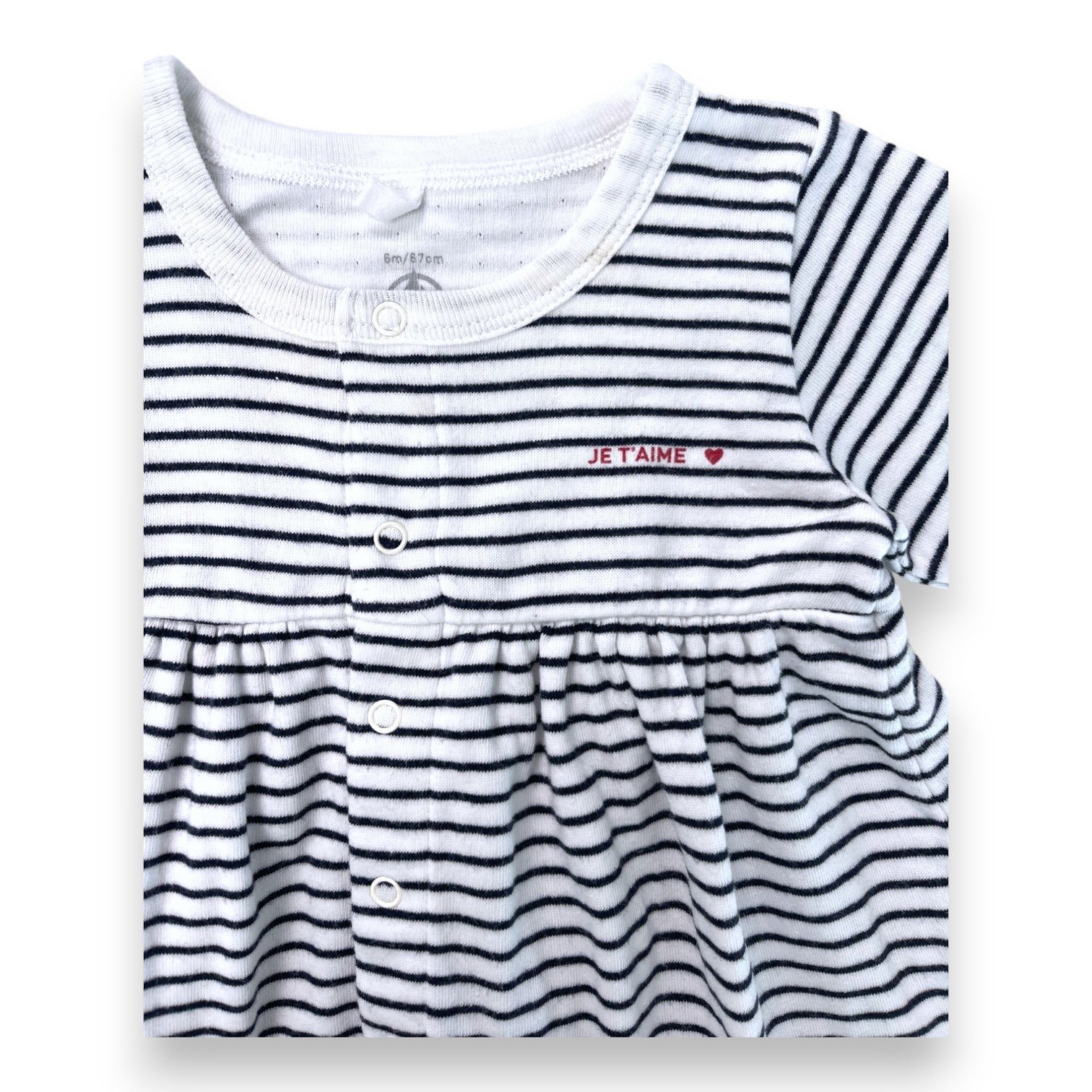 White baby dress - 6 months PETIT BATEAU - Seconde Main White
