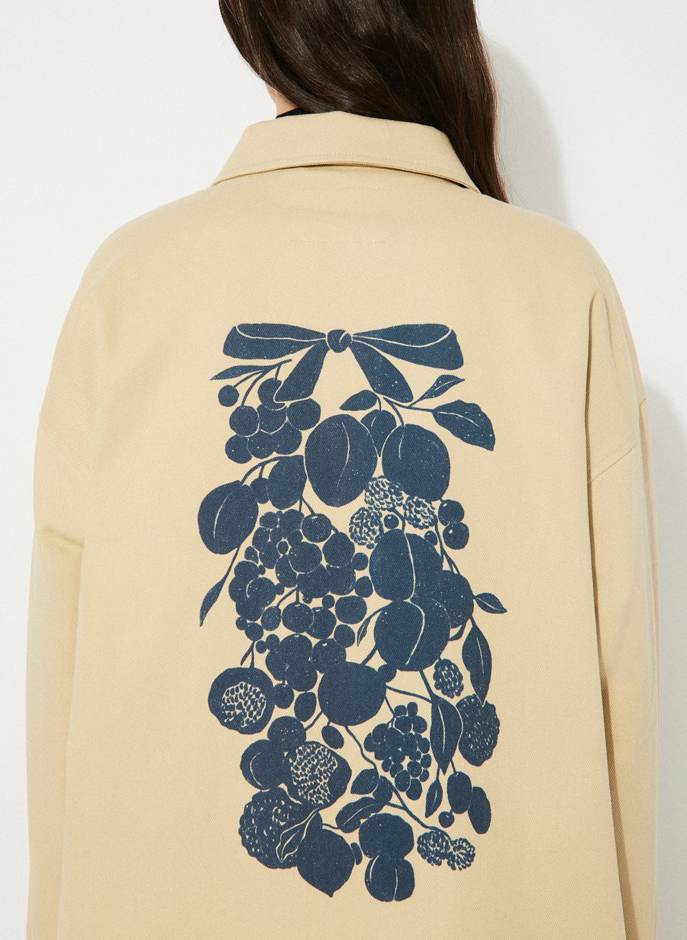 Veste longue en coton RITA ROW Beige