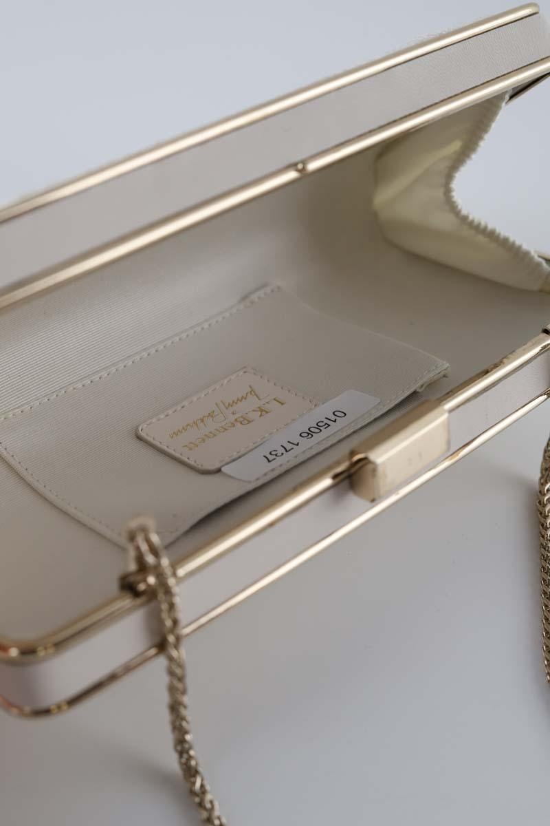 Leather messenger bag LK BENNETT - Seconde Main Beige