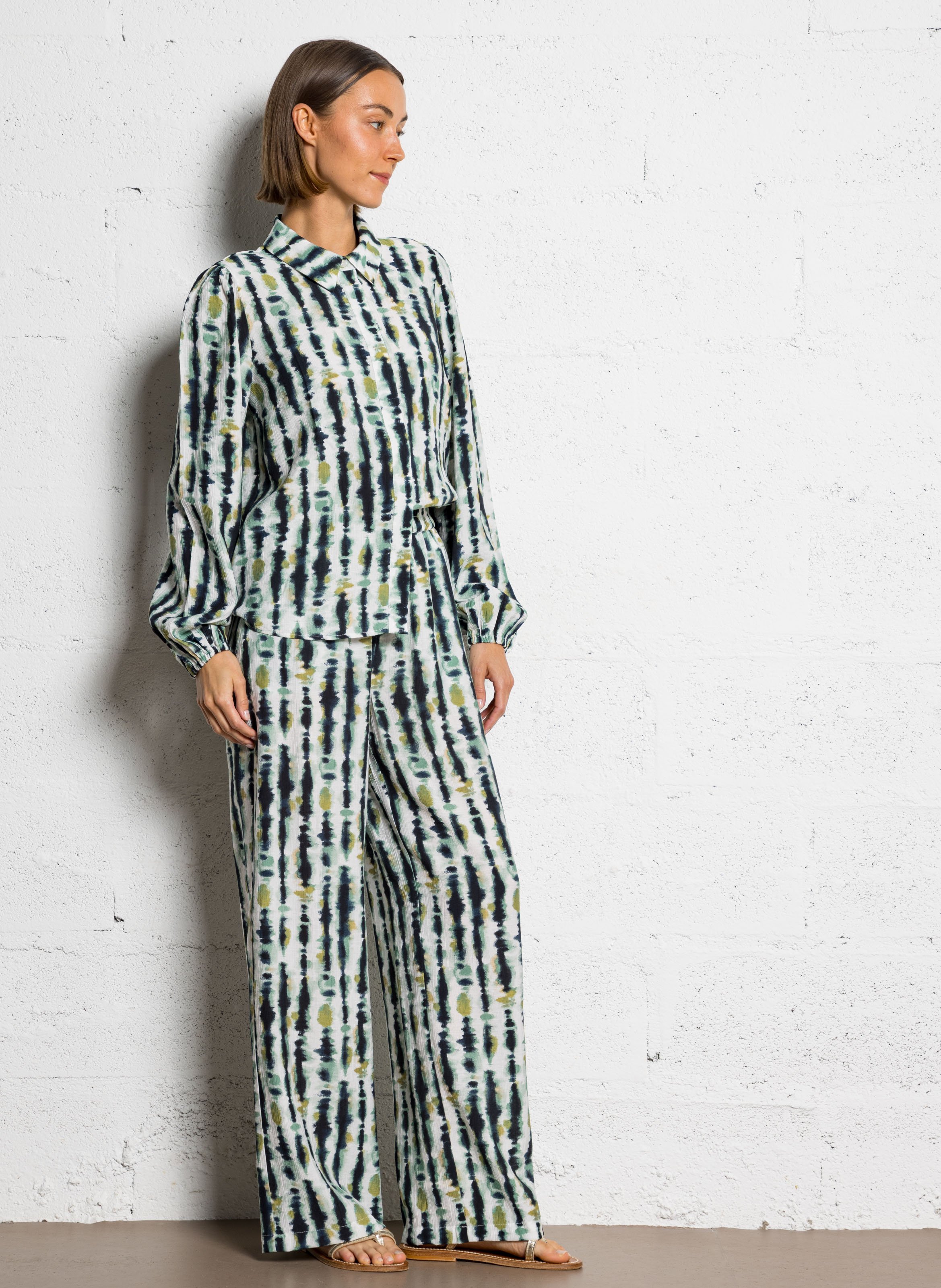 Chemise col classique VILA Beige