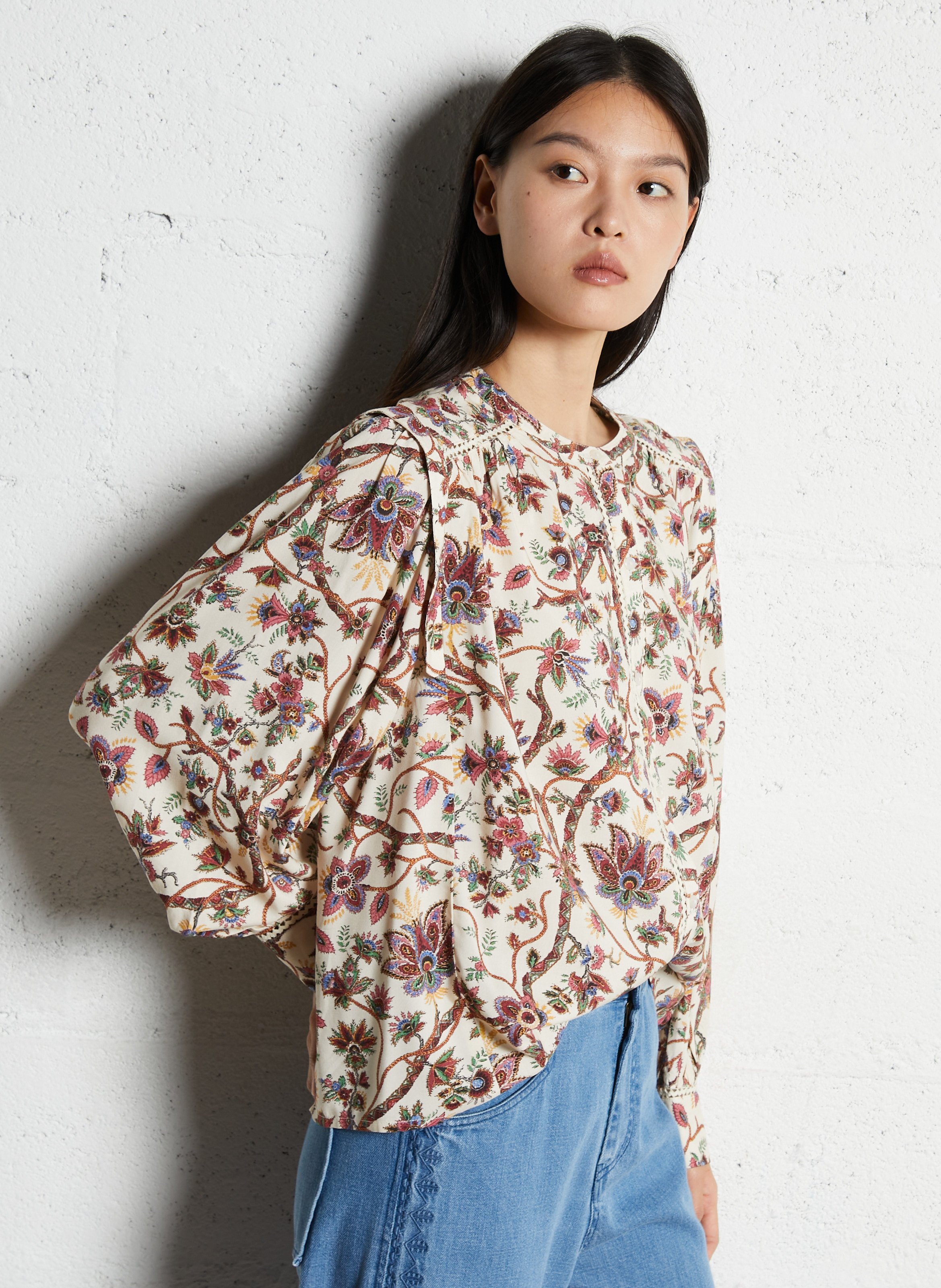 Printed jacket with round neck LOUISE MISHA Multicolored