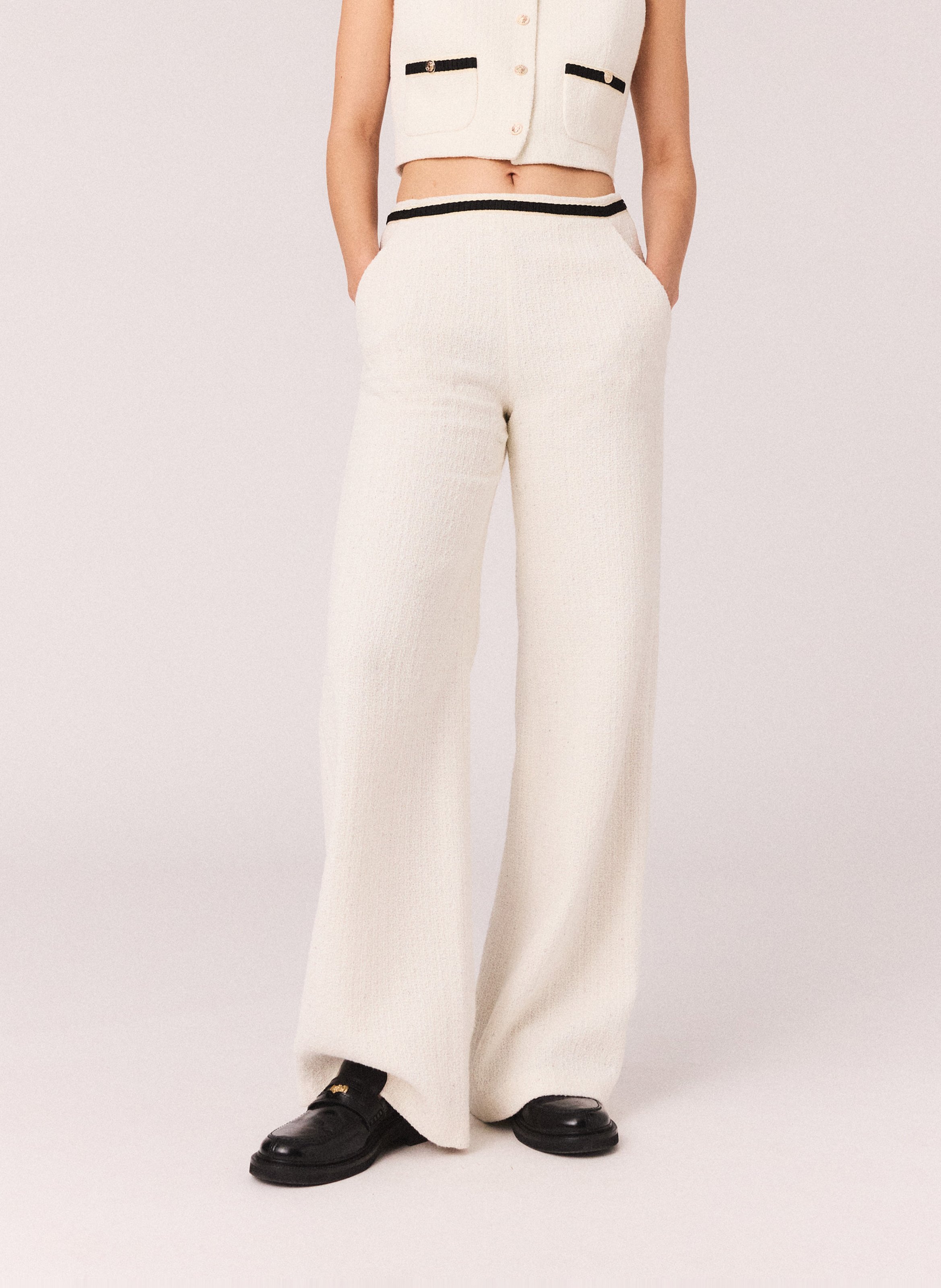 Chino van katoenmix MAJE Beige