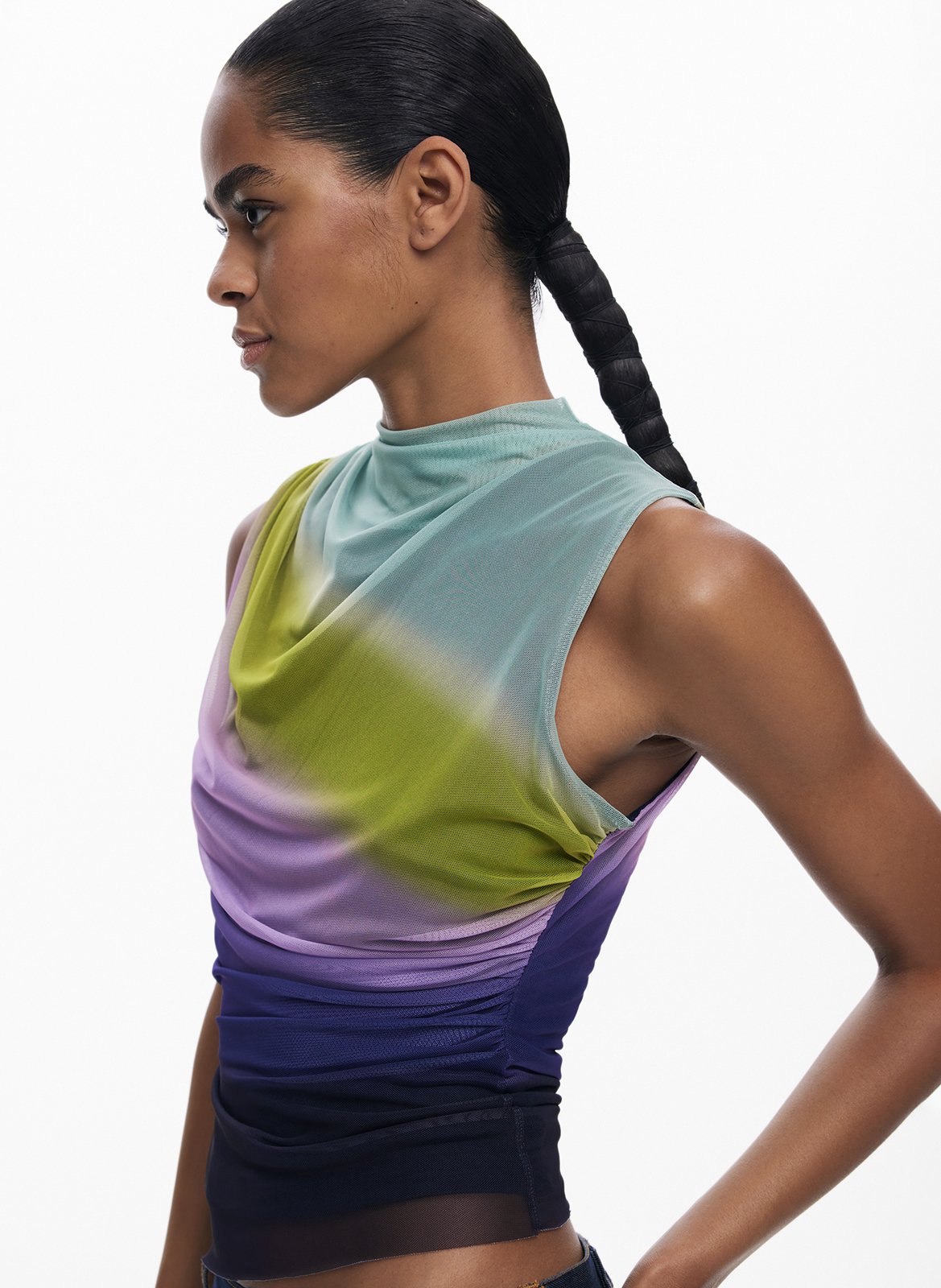 Bedrucktes Viskose-Top DESIGUAL Rot