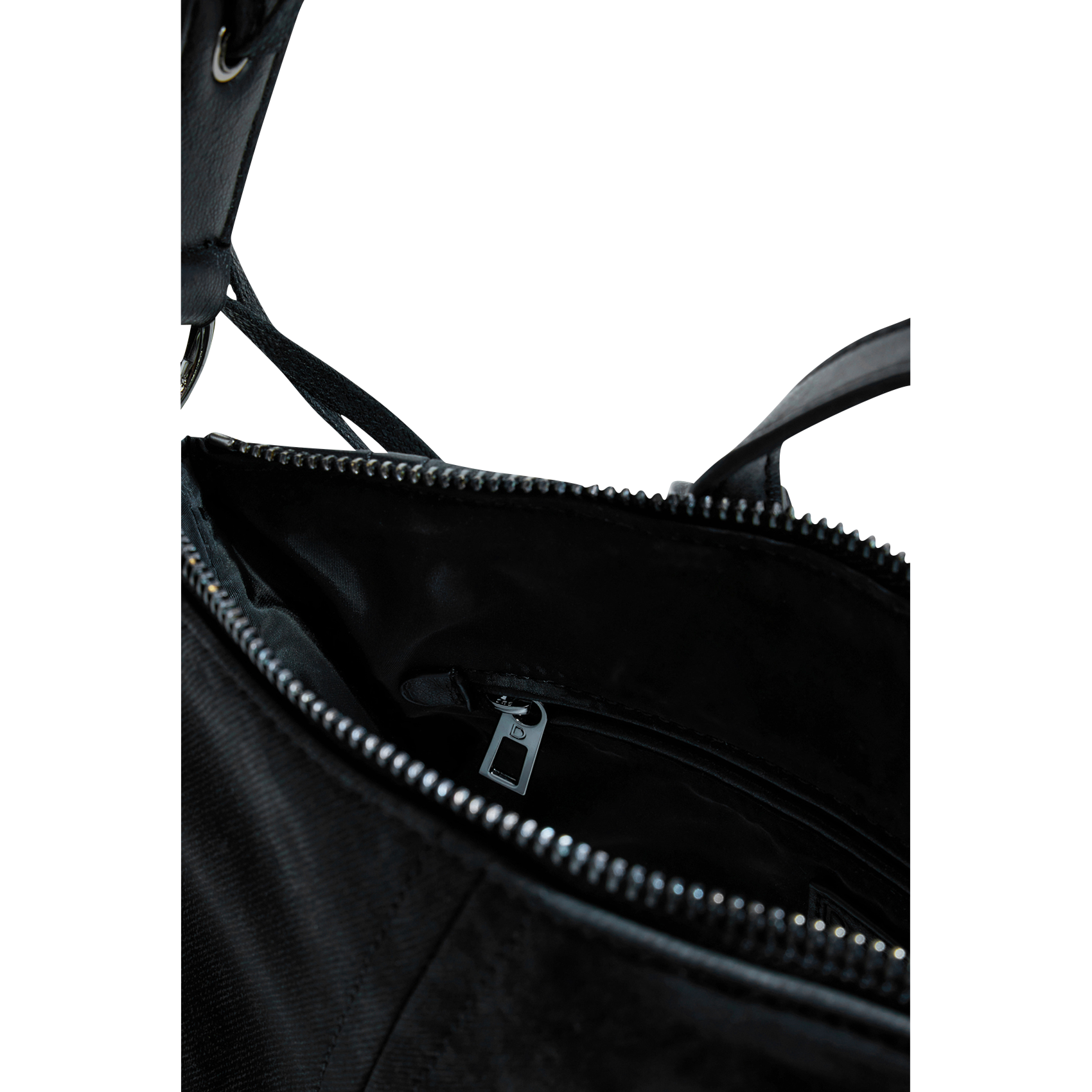 Sac à dos tressé effet cuir DESIGUAL Noir