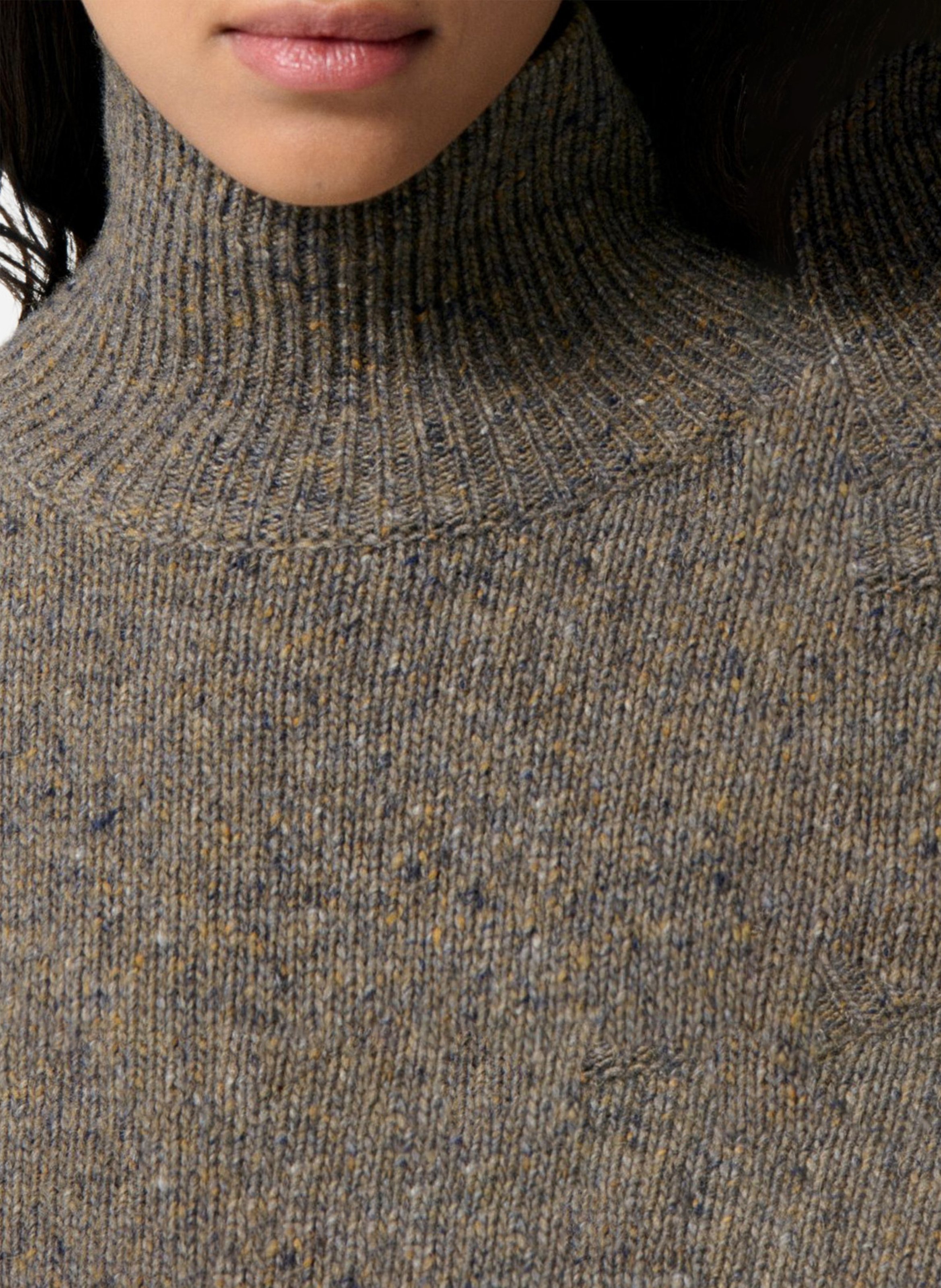 Short speckled knit dress VANESSA BRUNO Grey