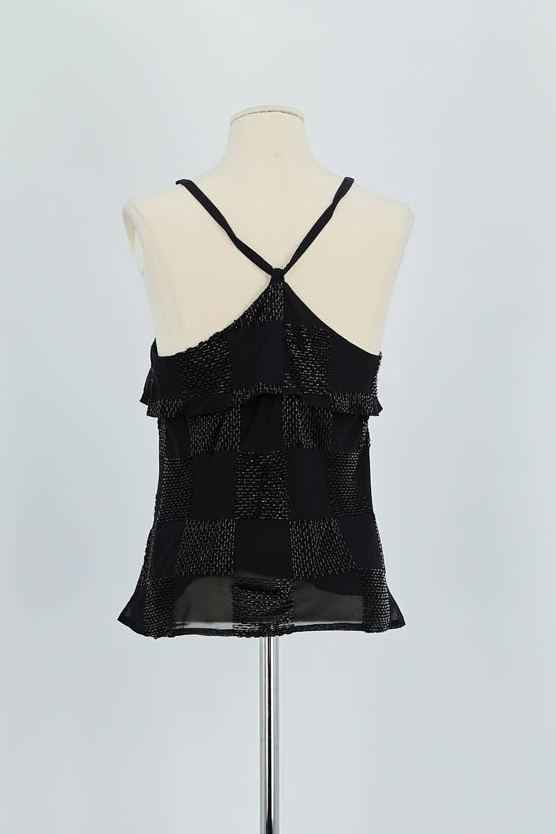 Azawood sleeveless top ARMANI - SECONDE MAIN Black