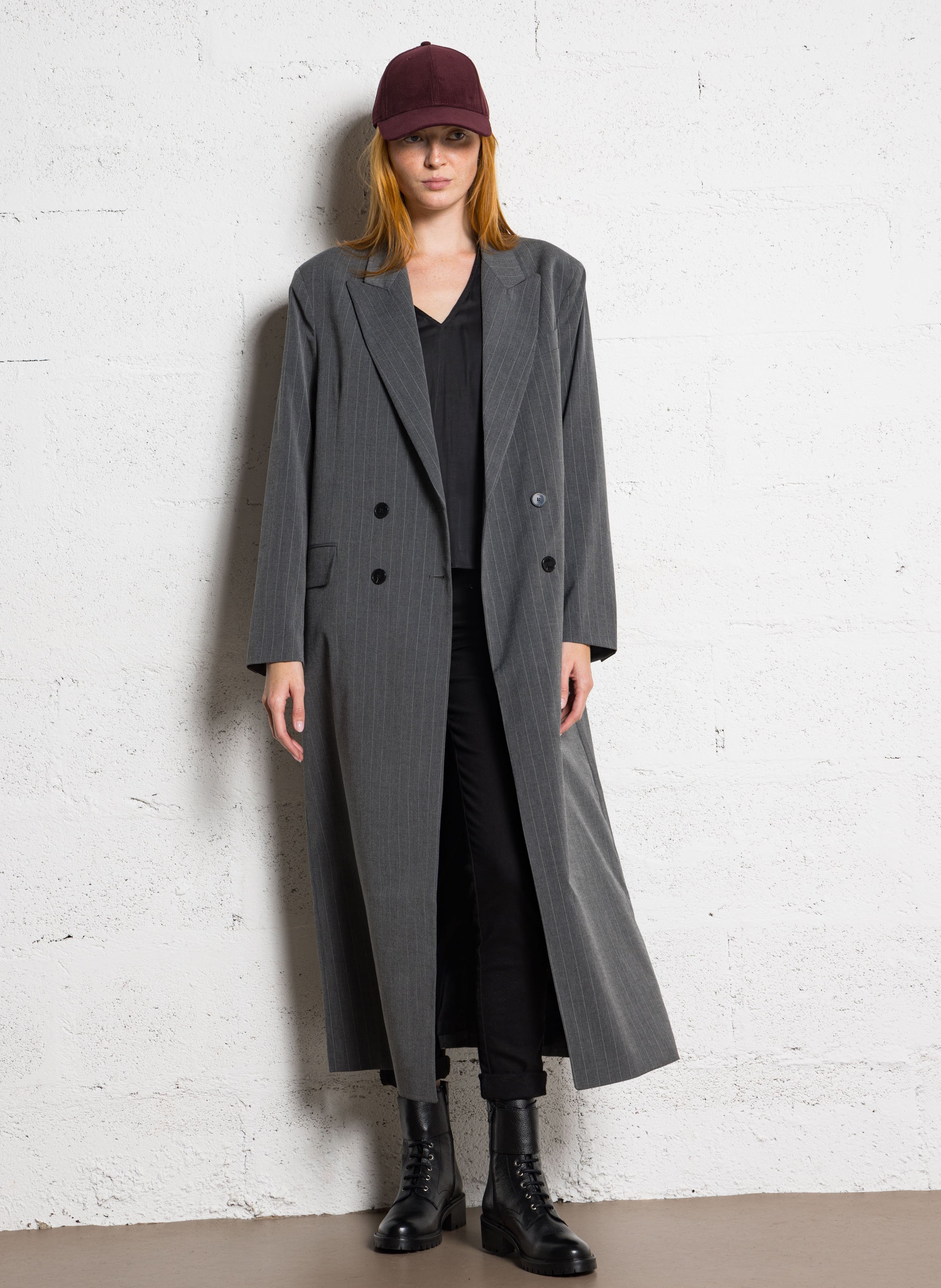 Jean droit en coton IKKS Noir