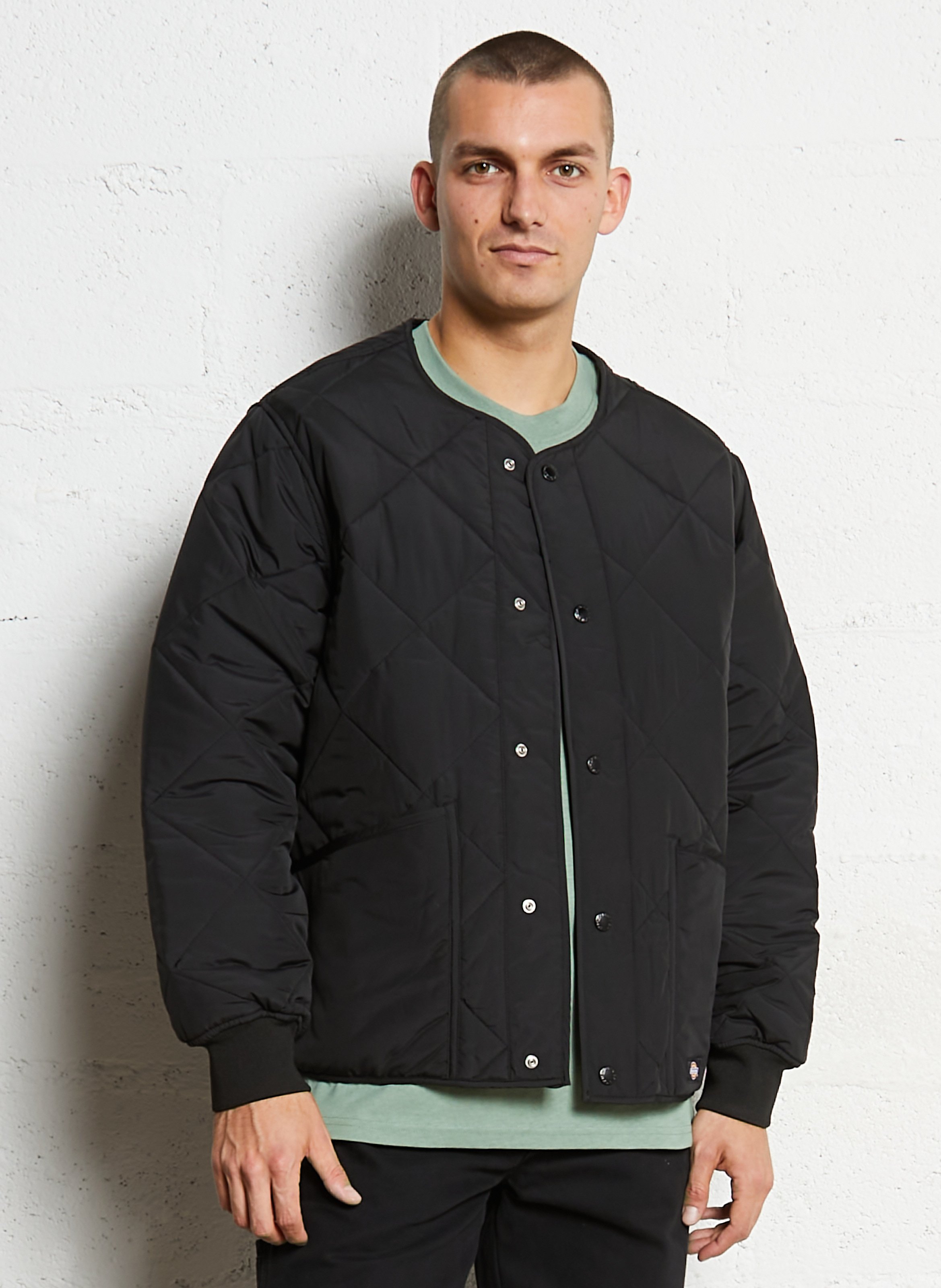 Oversized, gewatteerde jasje DICKIES Zwart