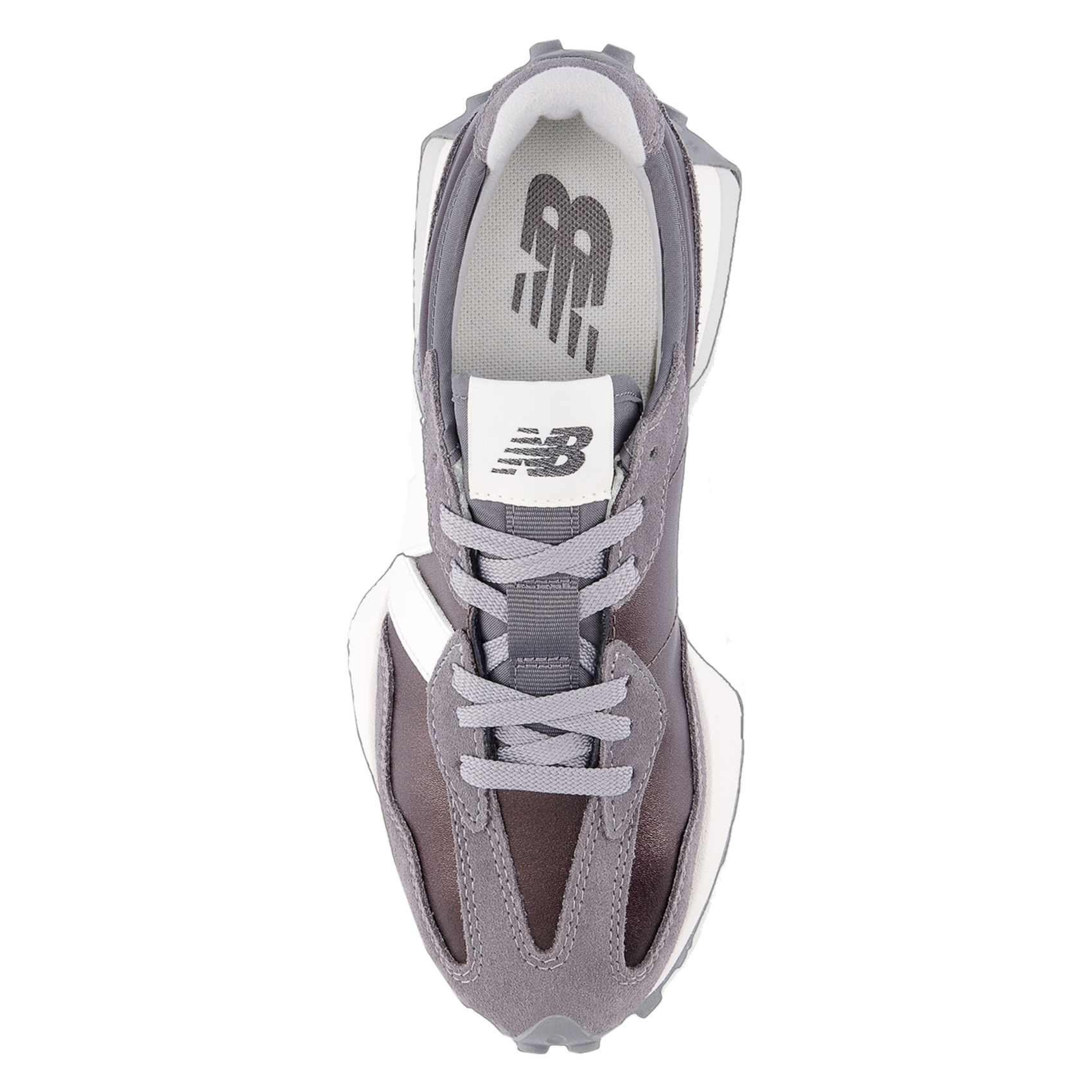 Low-top leather mix sneakers NEW BALANCE Grey