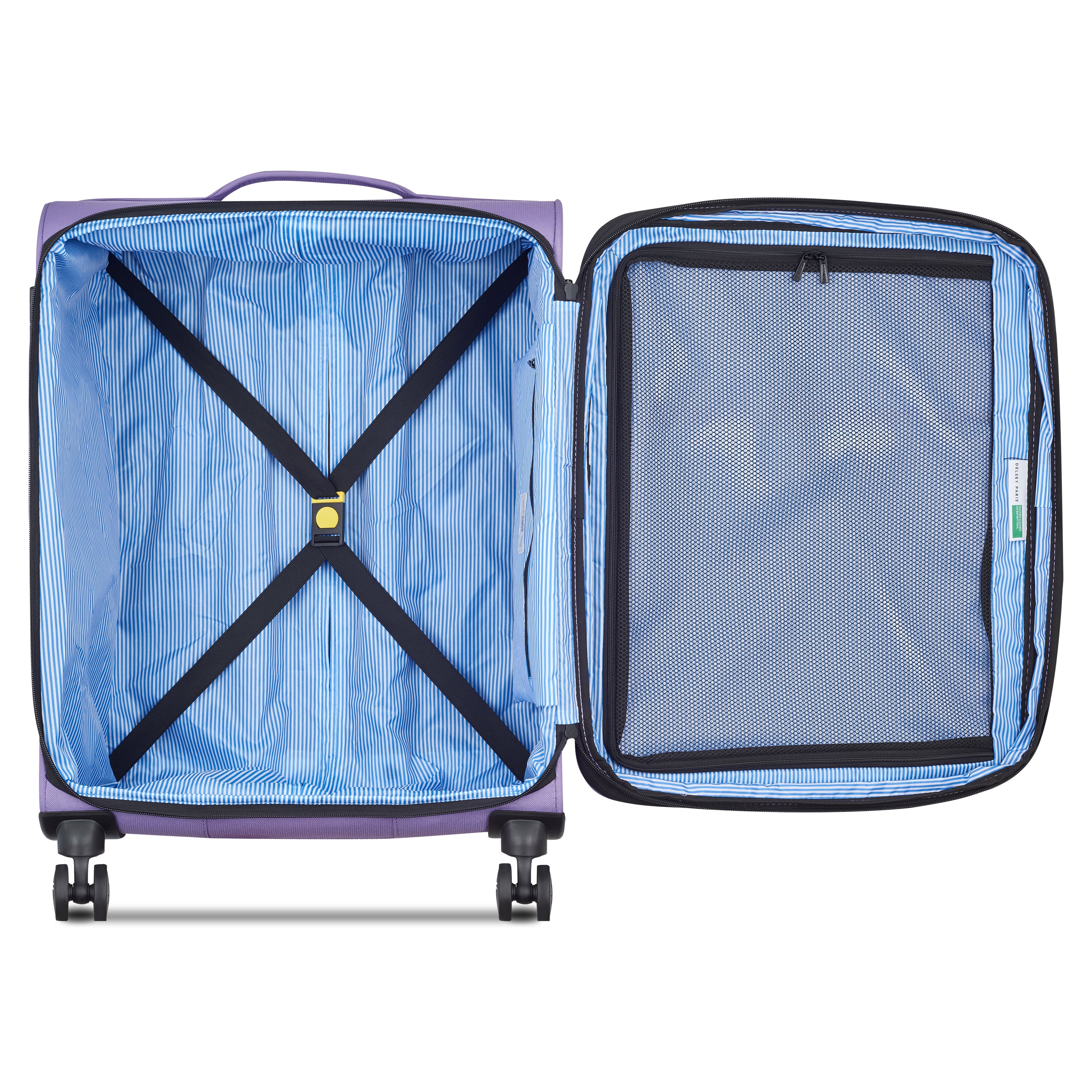 Soft cabin suitcase DELSEY PARIS Purple